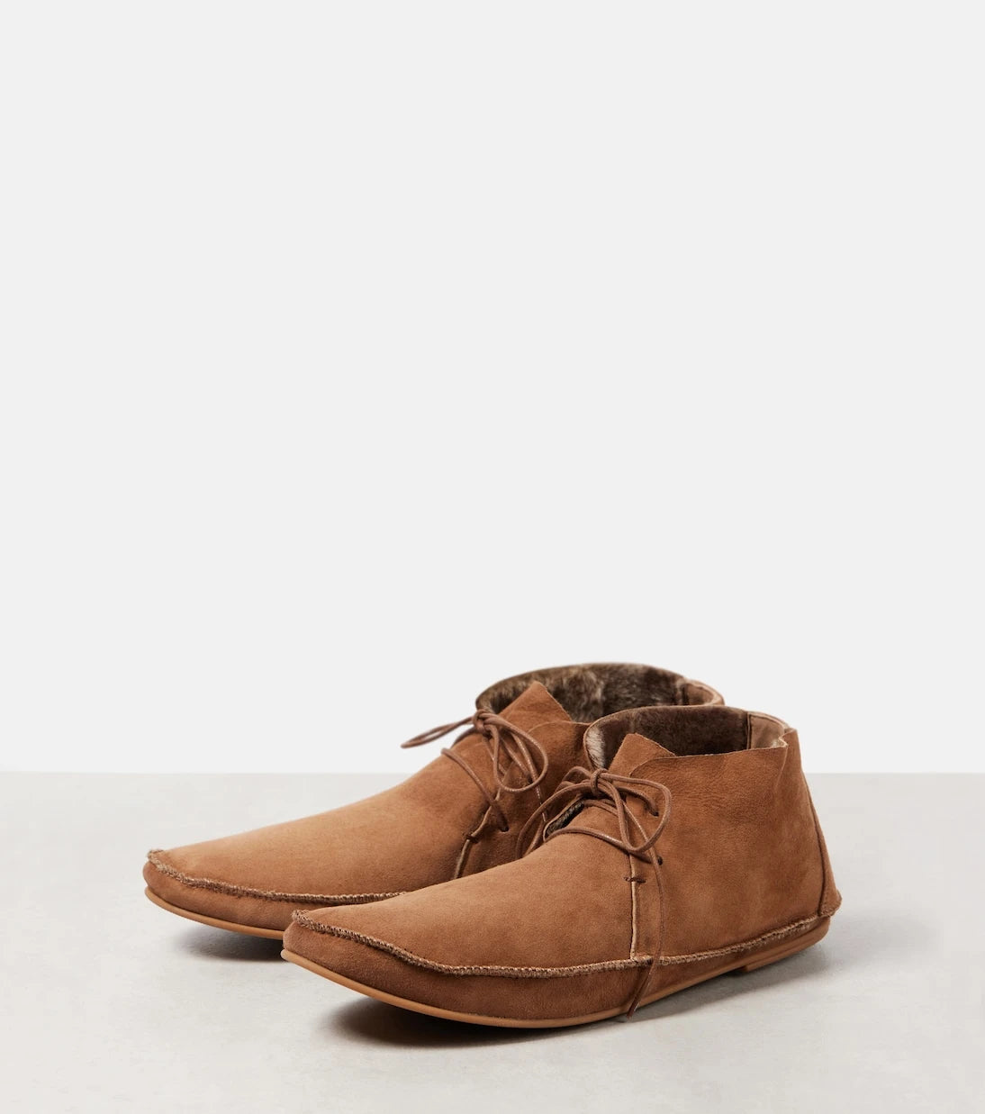 The Row - Tyler shearling-lined suede moccasins