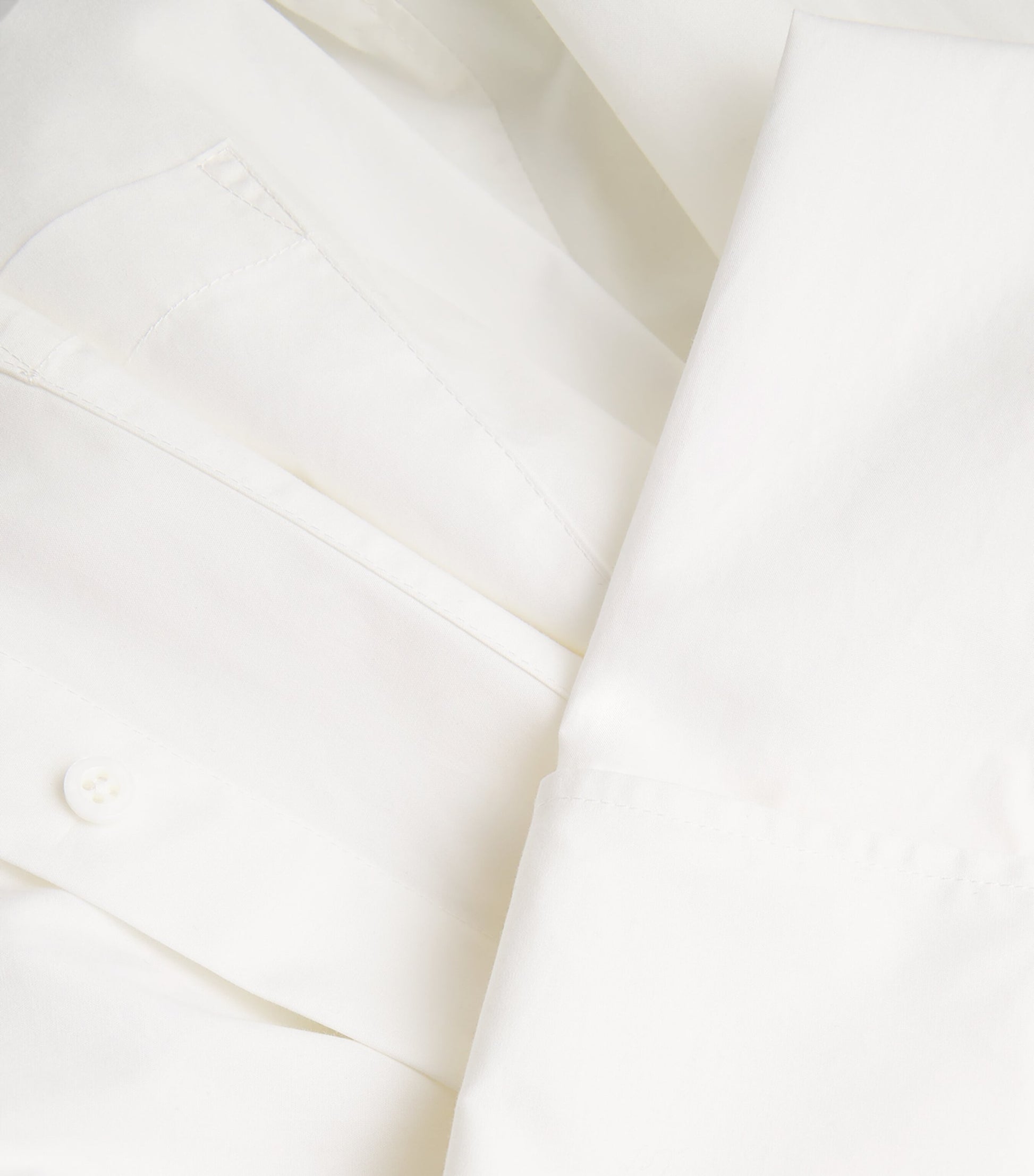 Cotton Shirt Maxi Dress POPELINE WHTE