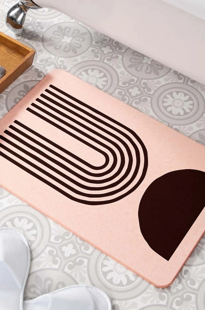 Постелка за баня Artsy Doormats Abstract Half Moon 39 x 60 cm