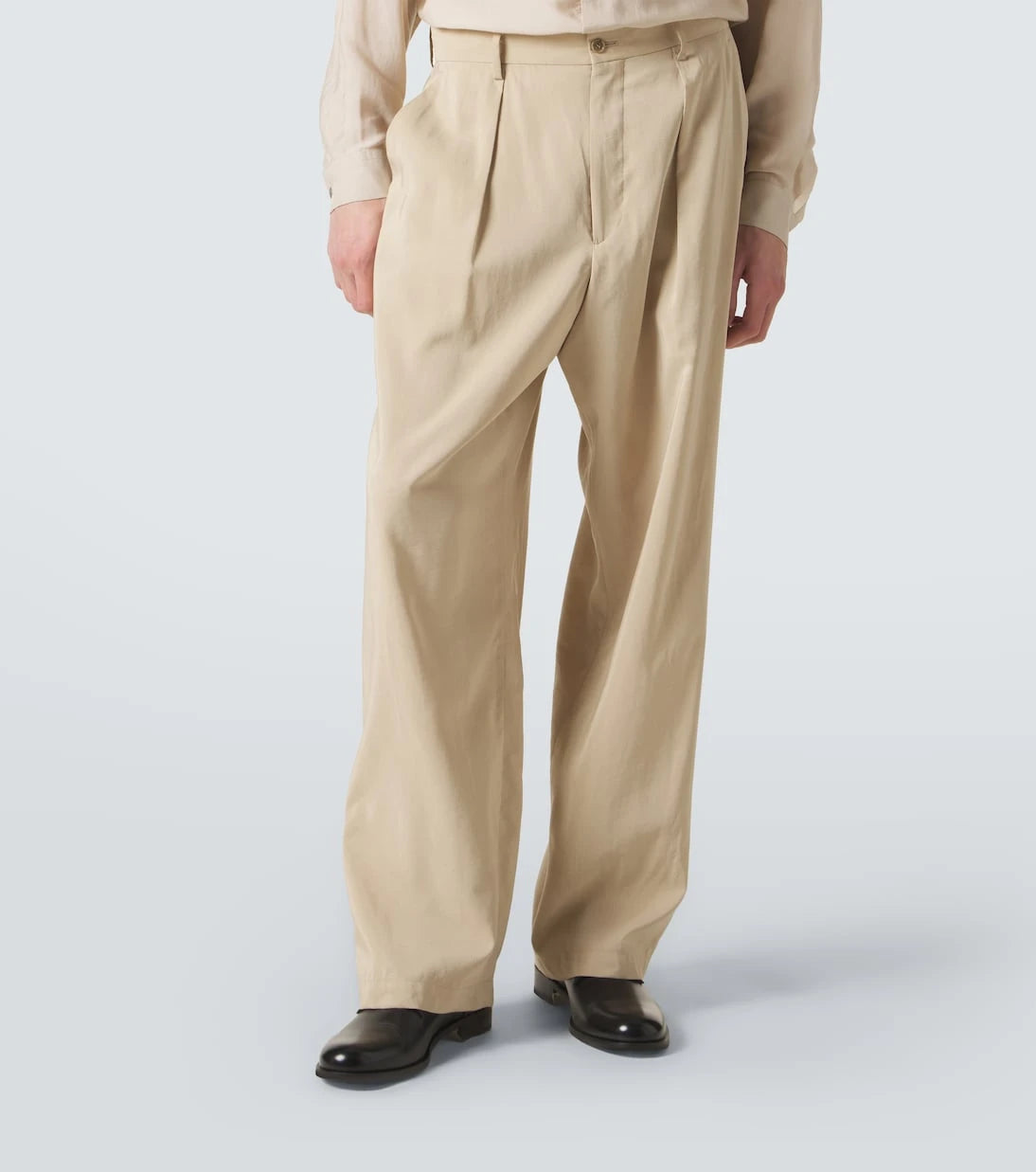 Giorgio Armani - Archivio silk-blend straight pants