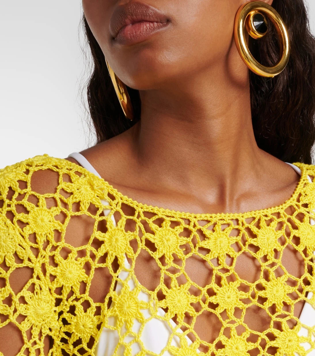 Anna Kosturova - Bella crochet cotton crop top