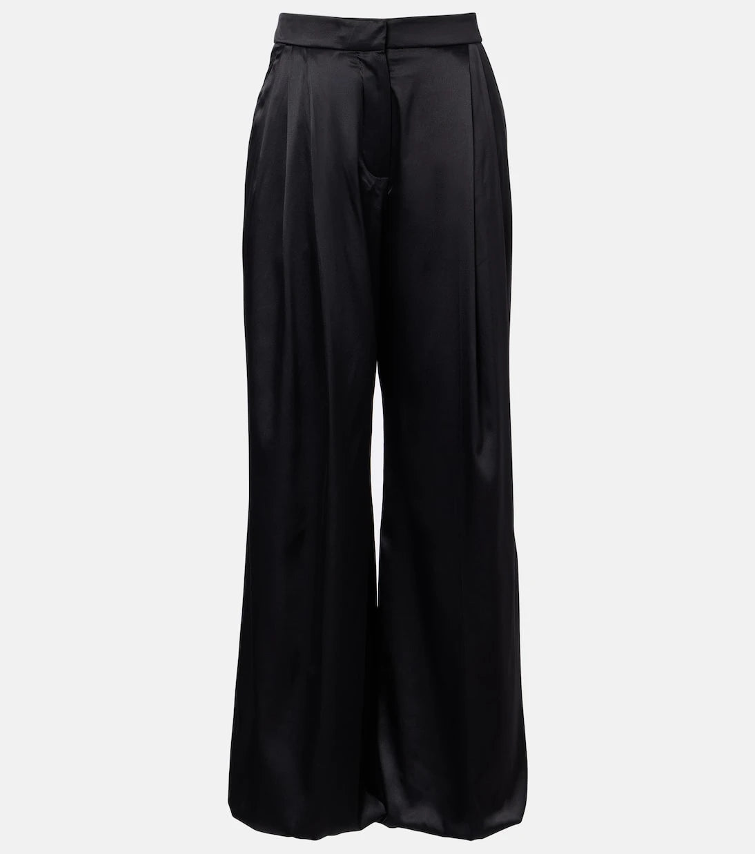 Nina Ricci - Silk-blend satin wide-leg pants