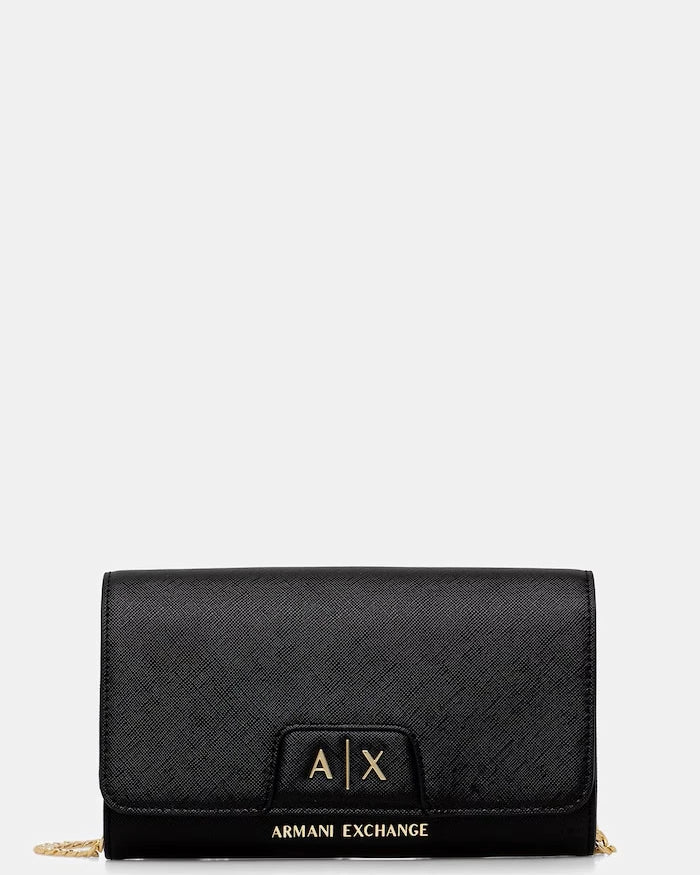 Armani Exchange suni deri kadın clutch çanta