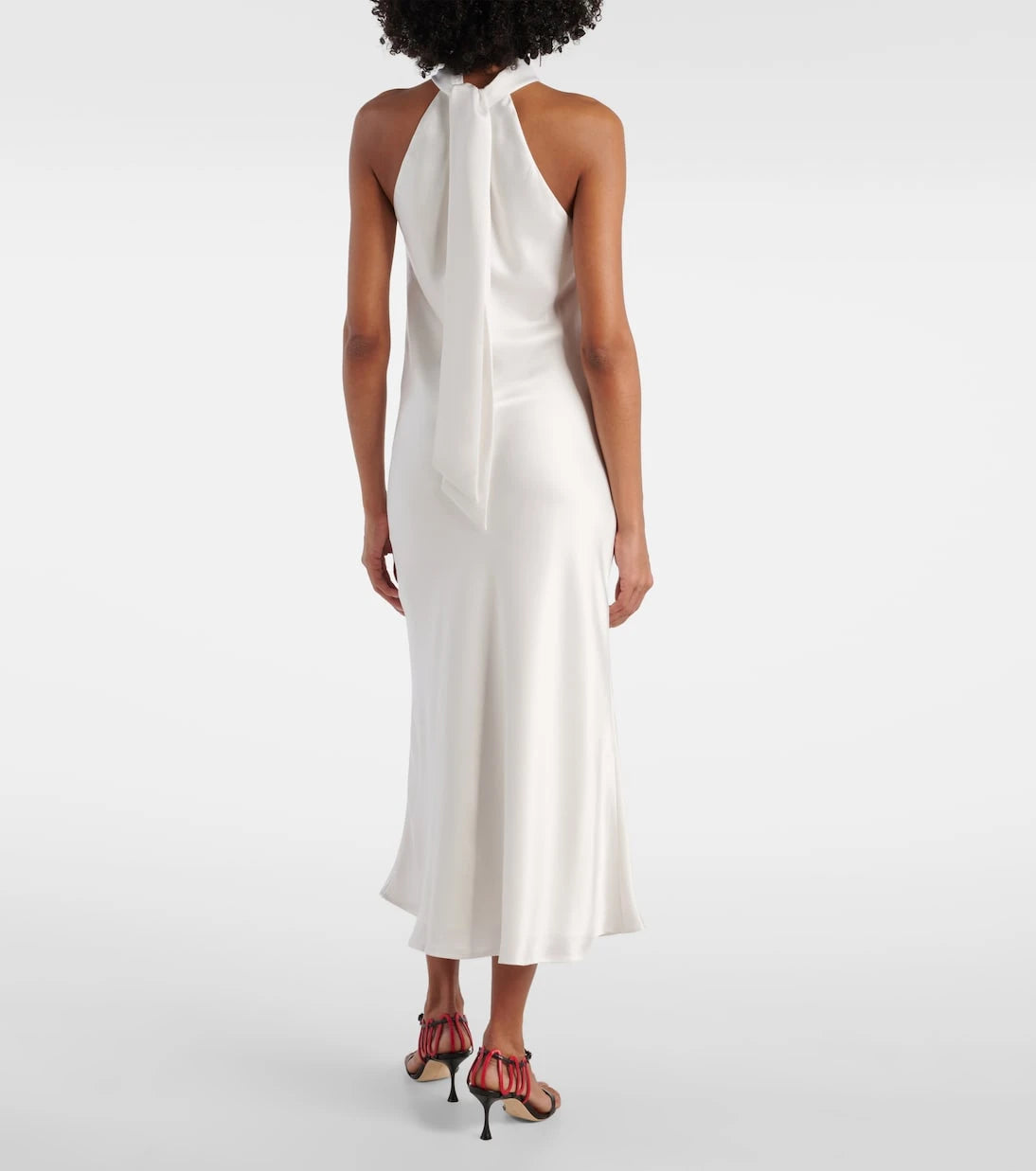 Galvan - Bridal Sienna satin midi dress