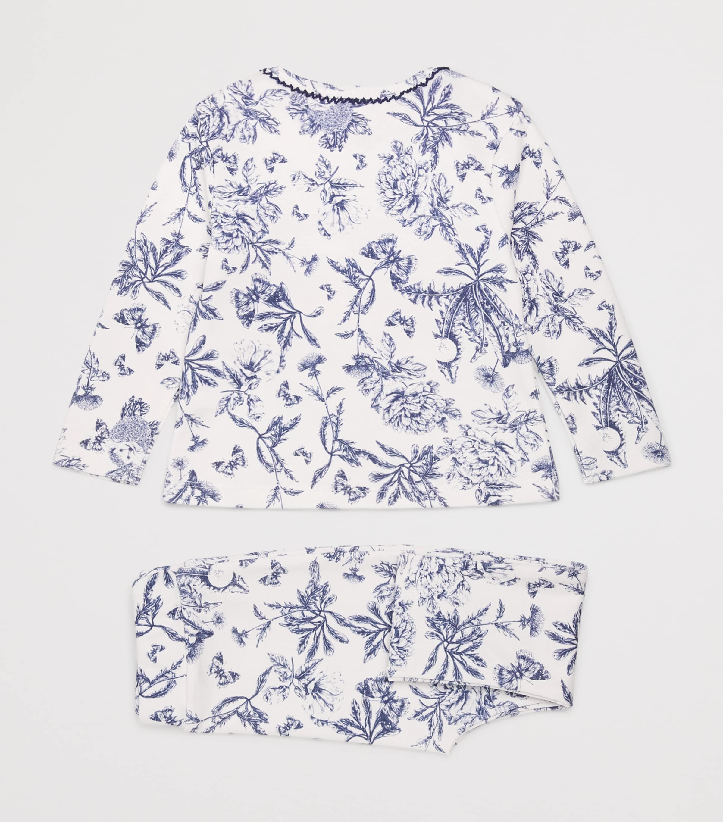 Cotton-Blend Toile de Jouy Pyjamas (1-24 Months)
