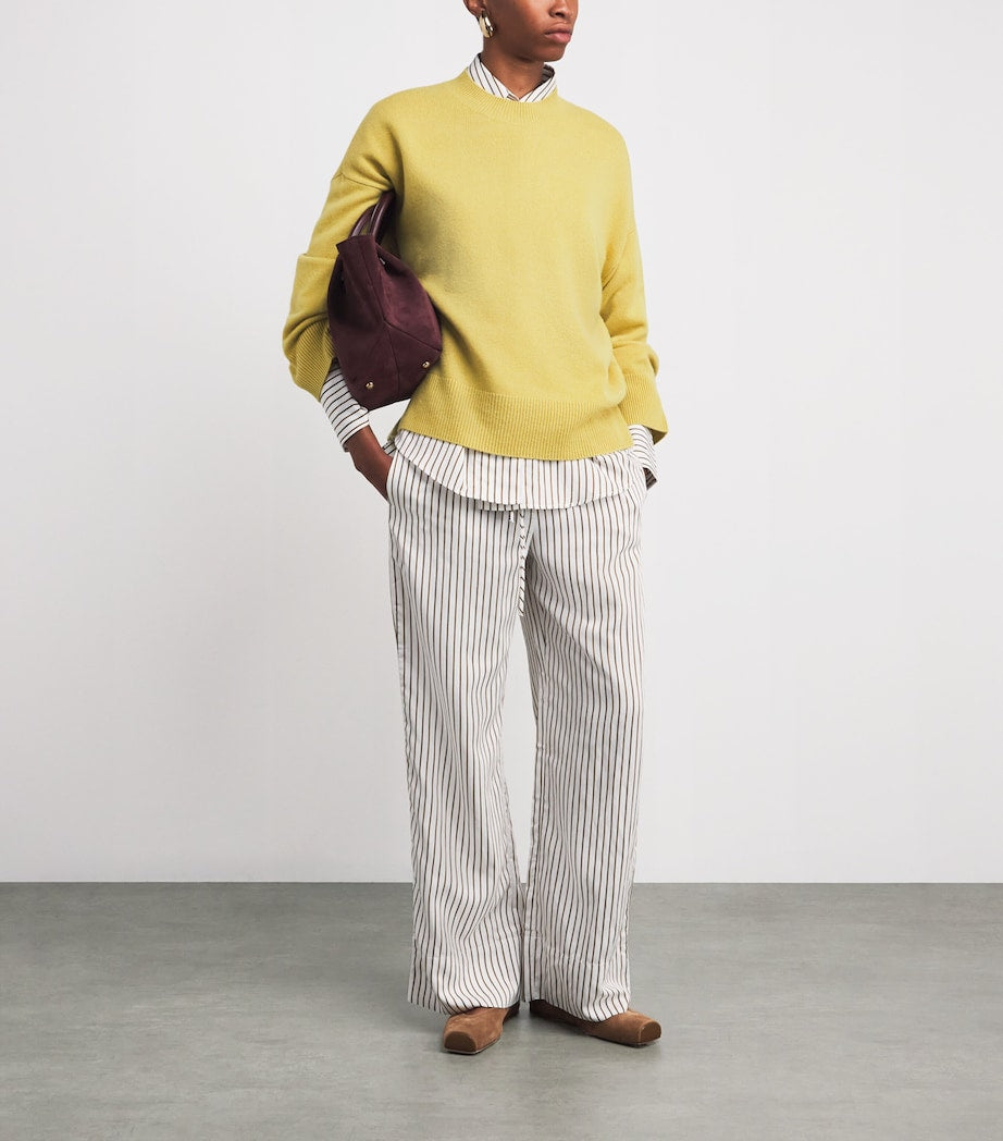 Yellow Organic Cashmere Norway Sweater