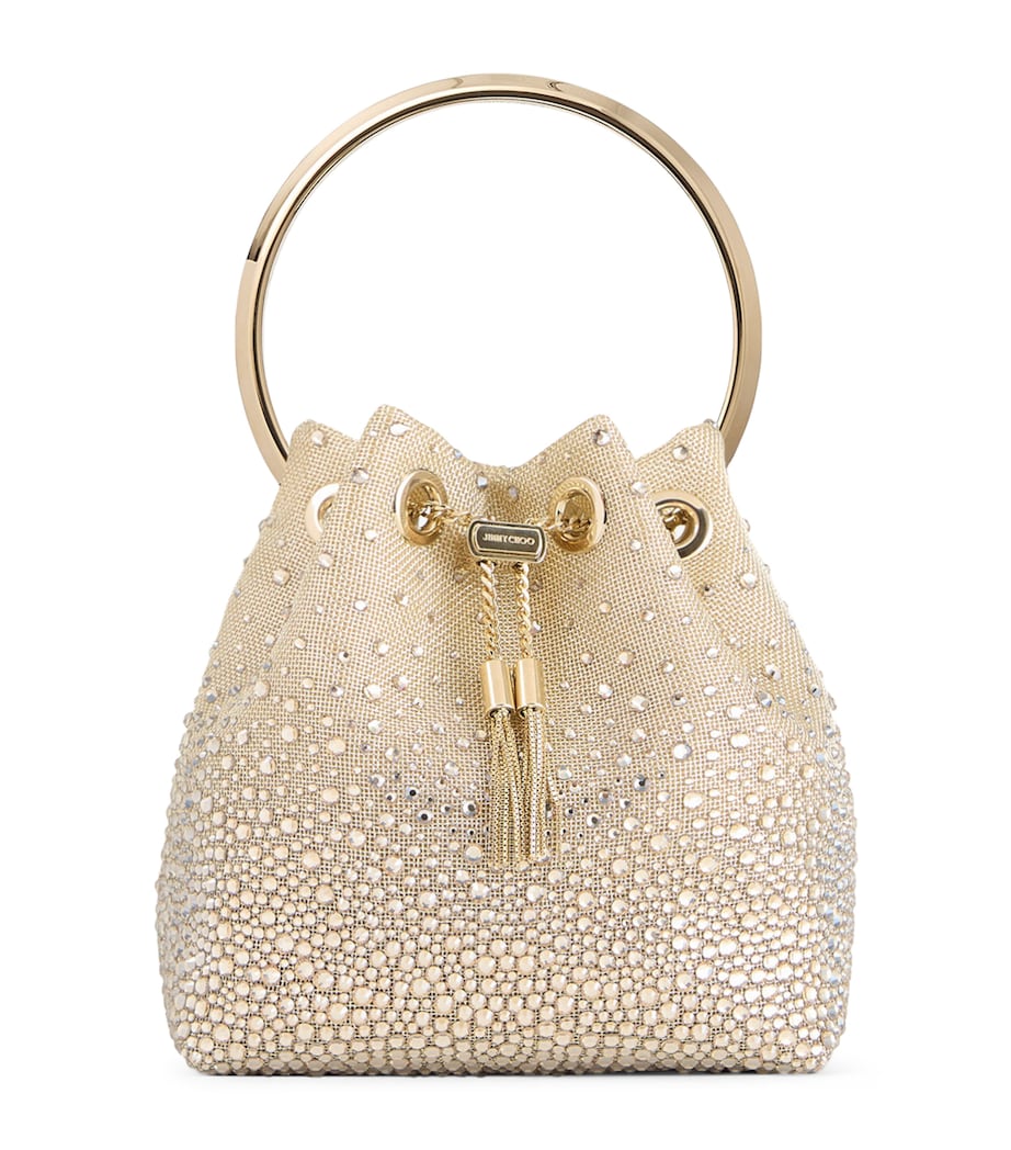 Gold Metallic Mesh Bon Bon Top-Handle Bag