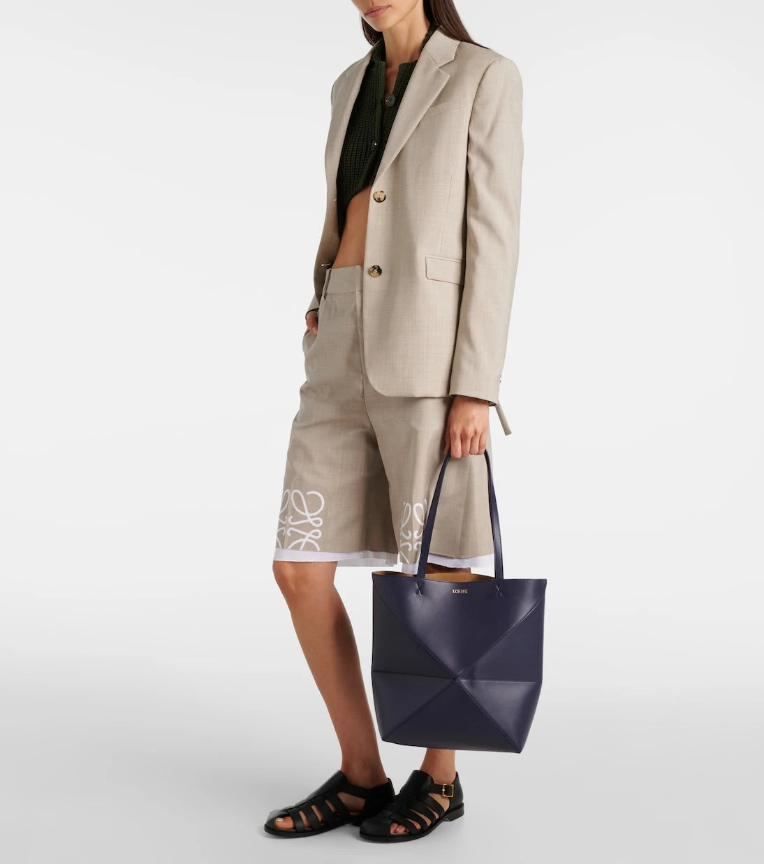Loewe - Puzzle Fold leather tote bag