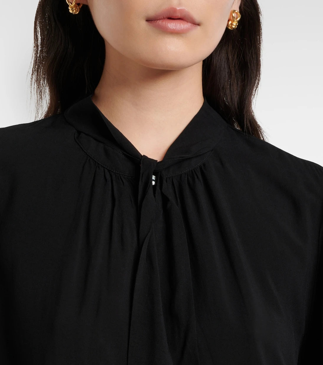 Velvet - Gabrielle draped rayon challis blouse