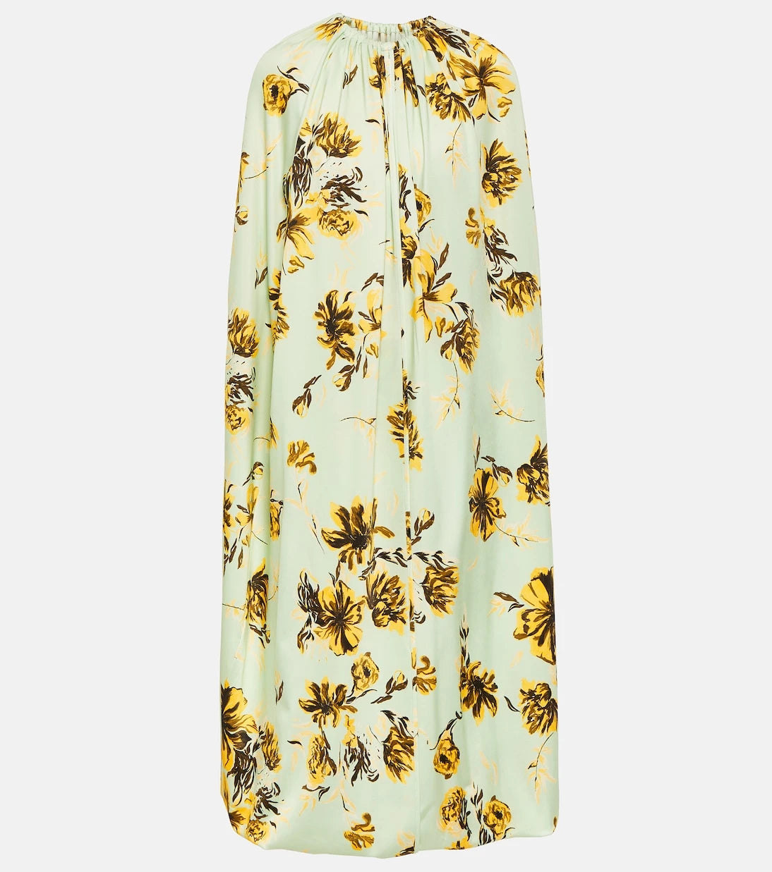 Jil Sander - Floral caped midi dress