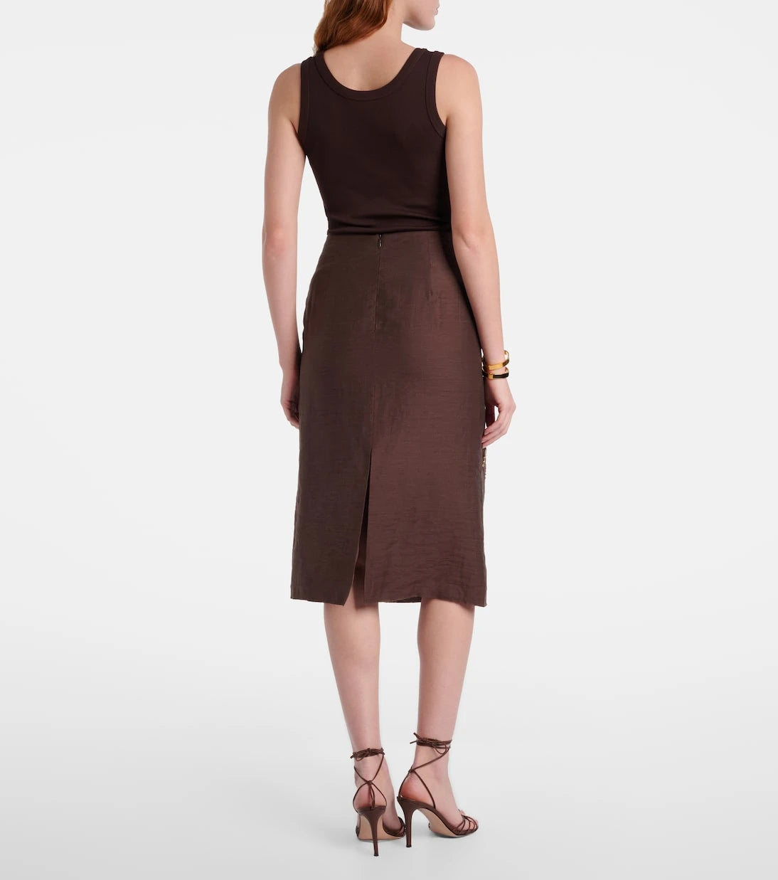 Xu Zhi - Sequined midi skirt