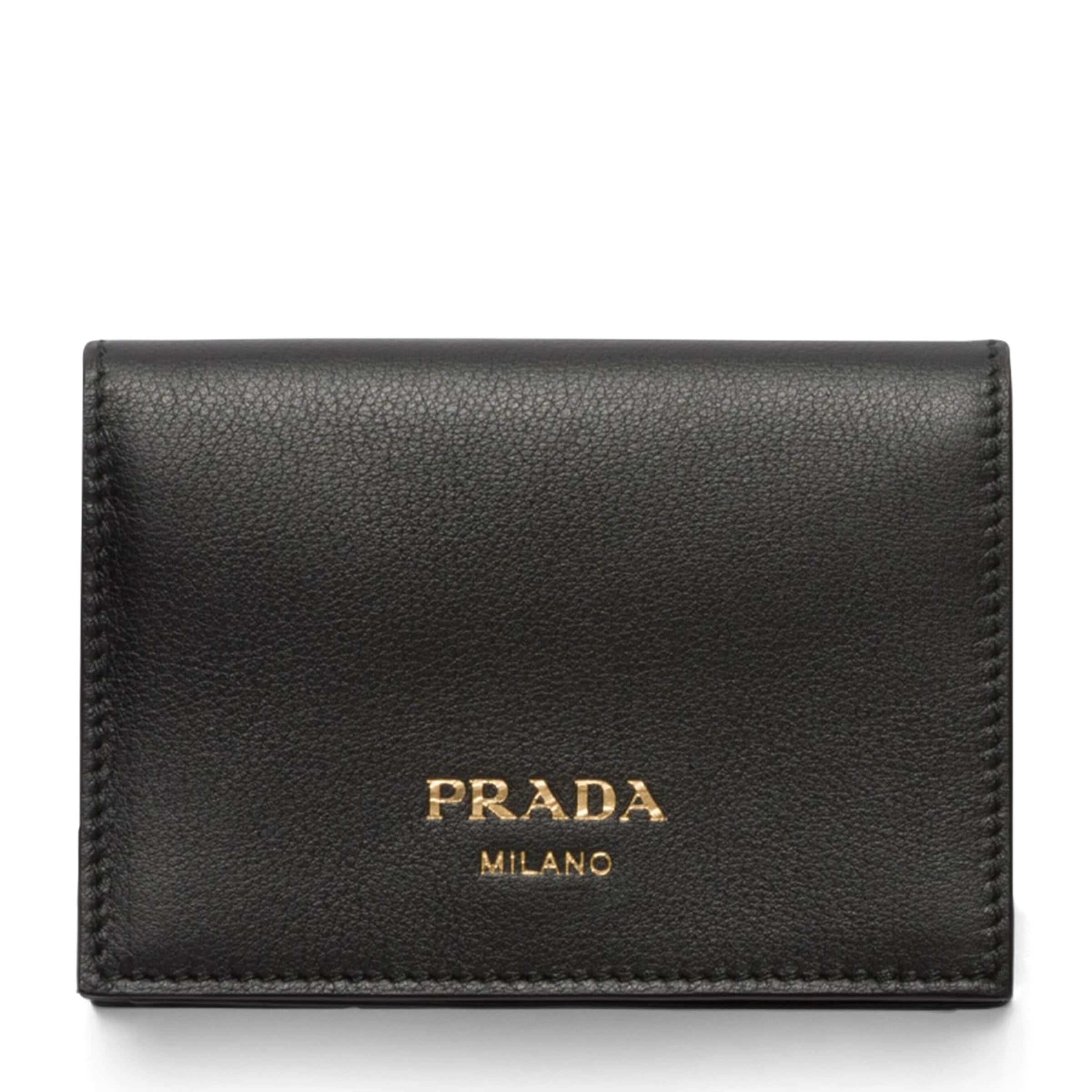 Prada Black Small Leather Wallet