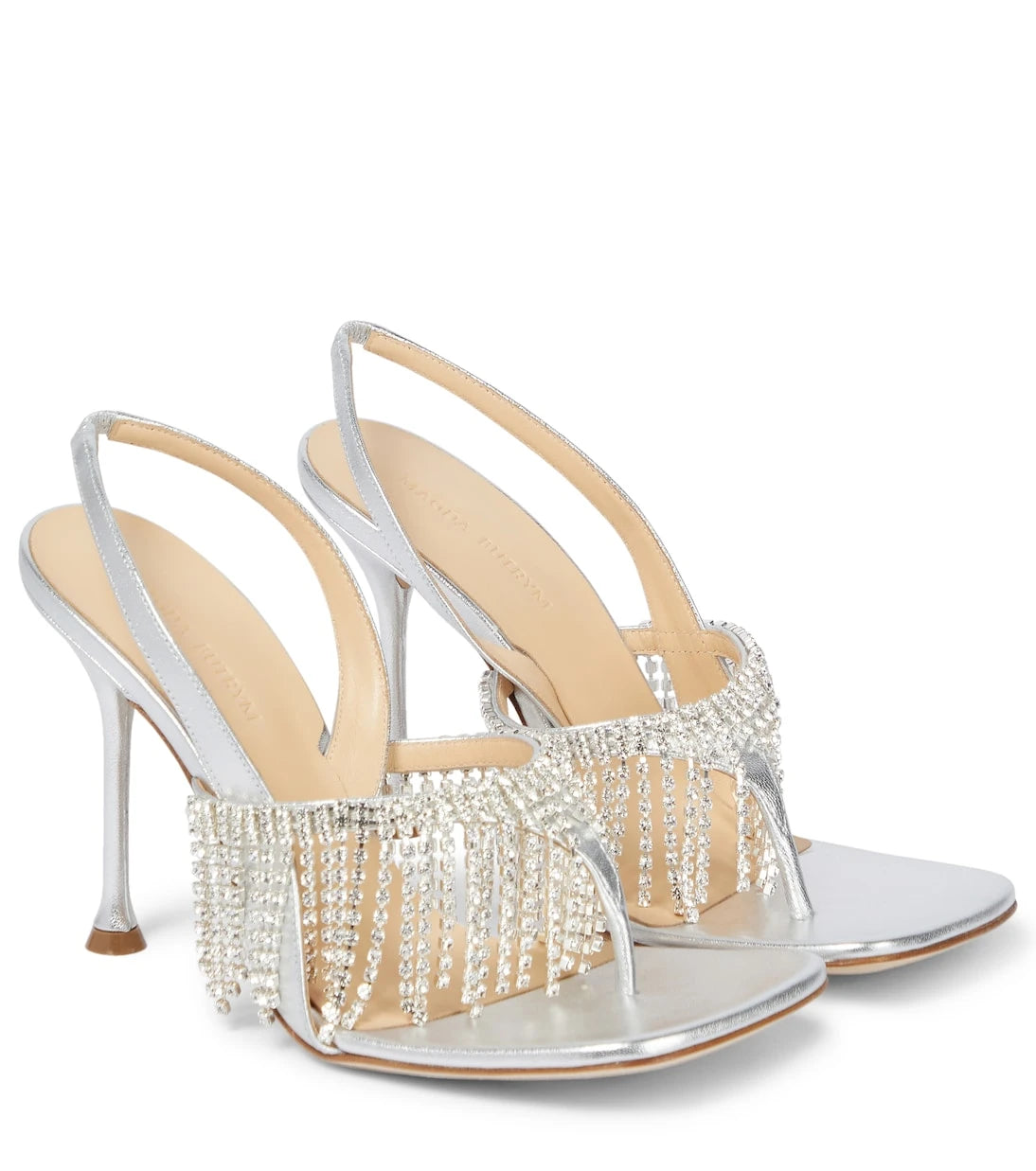 Magda Butrym - Embellished leather thong sandals