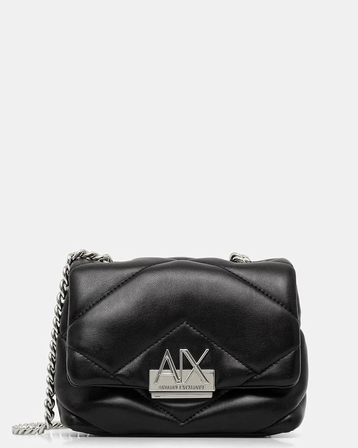 Armani Exchange kadın crossbody çanta, suni deriden
