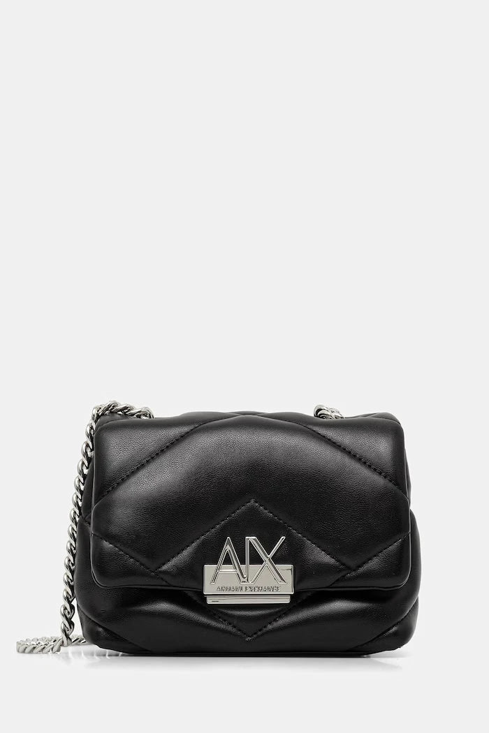 Armani Exchange kadın crossbody çanta, suni deriden