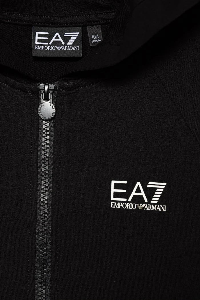 EA7 Emporio Armani çocuk kapüşonlu pamuklu sweatshirt
