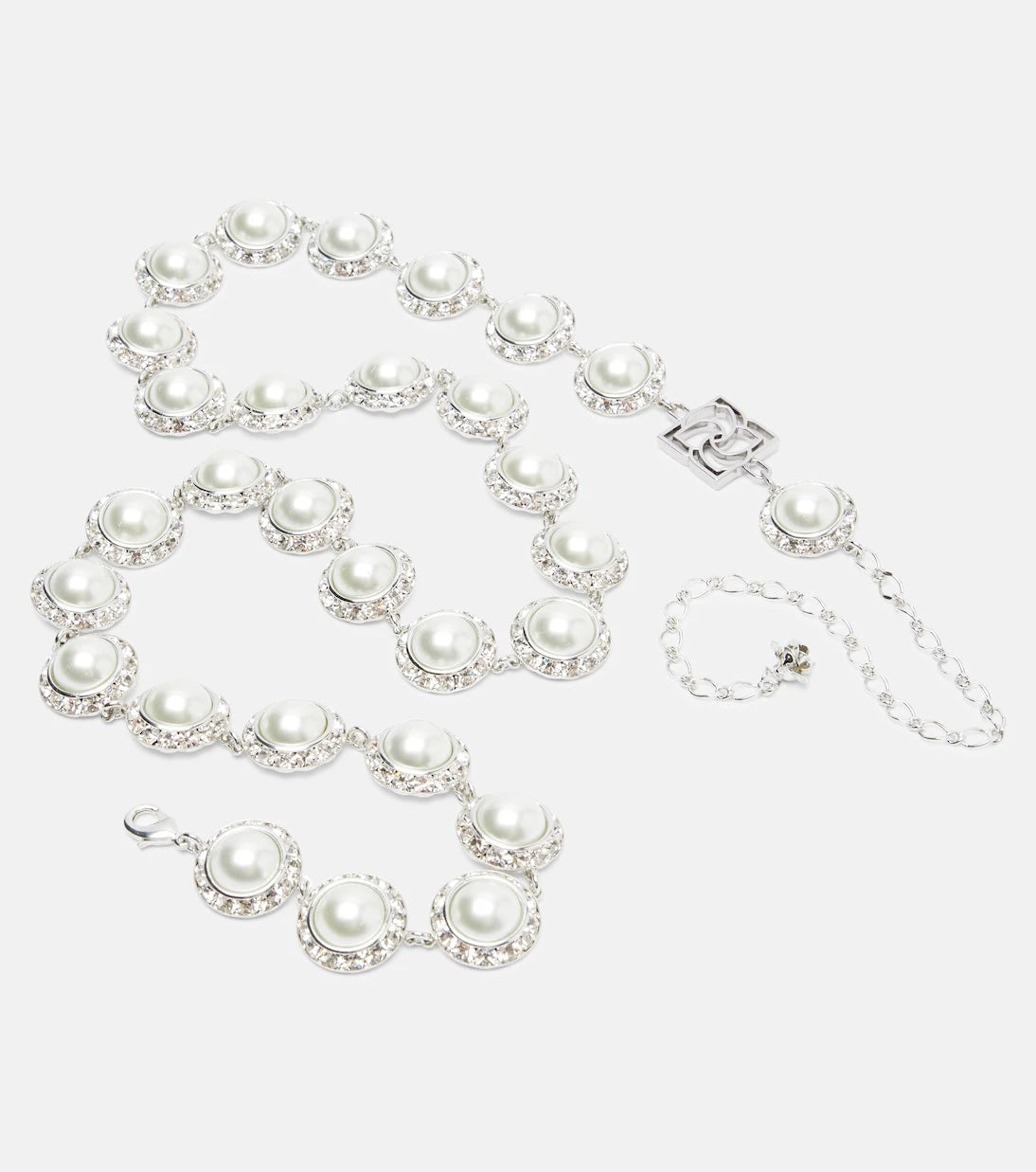 Magda Butrym - Crystal-embellished faux pearl belt