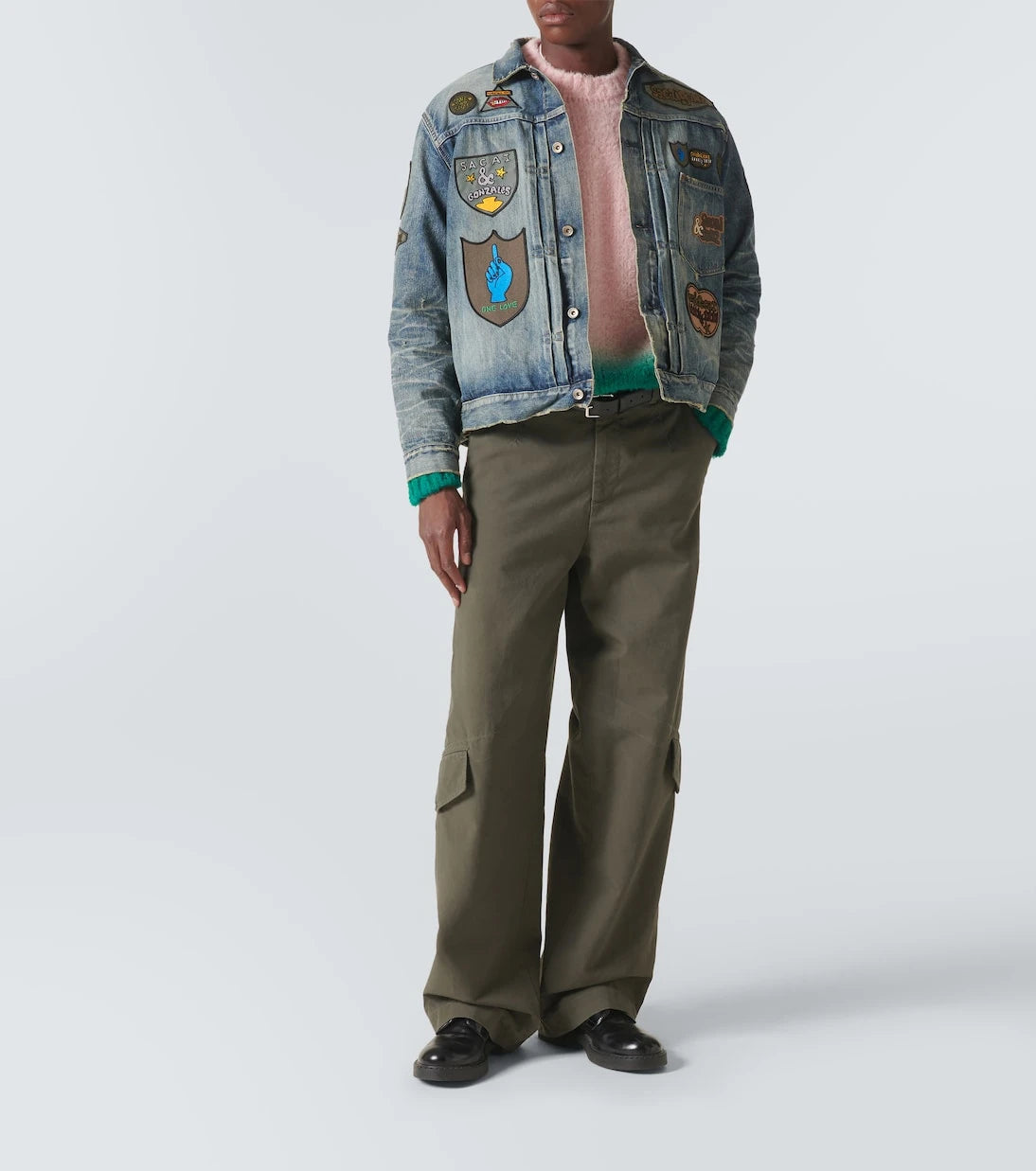 Sacai - x Mark Gonzales denim jacket
