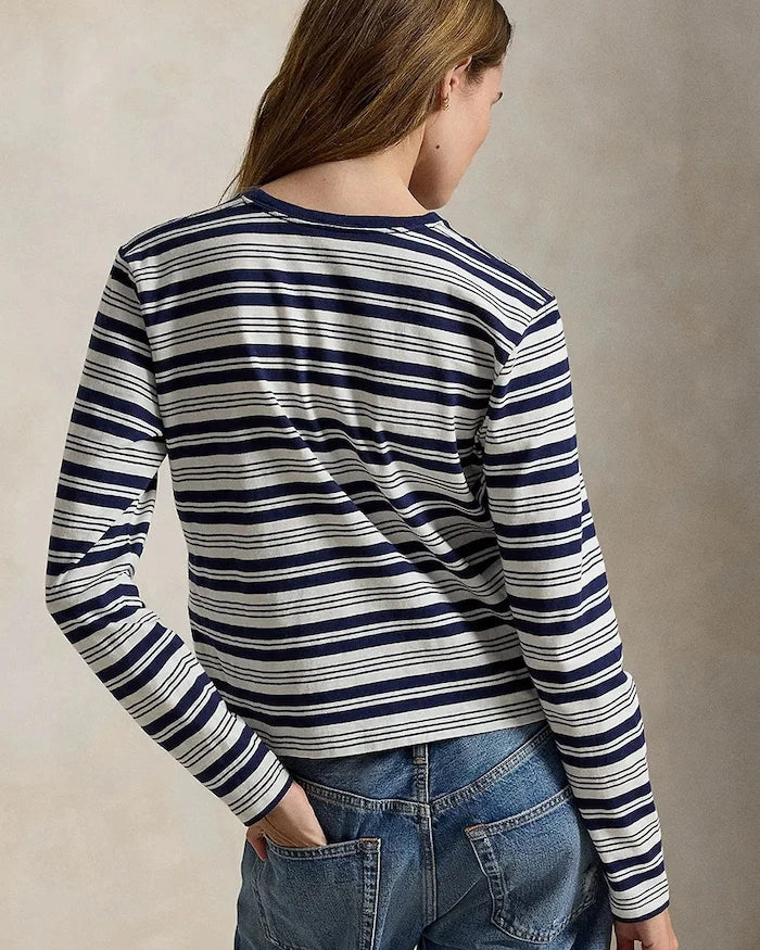 Polo Ralph Lauren kadın pamuk uzun kollu bluz