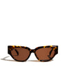 Brown Tortoiseshell Oval Sunglasses