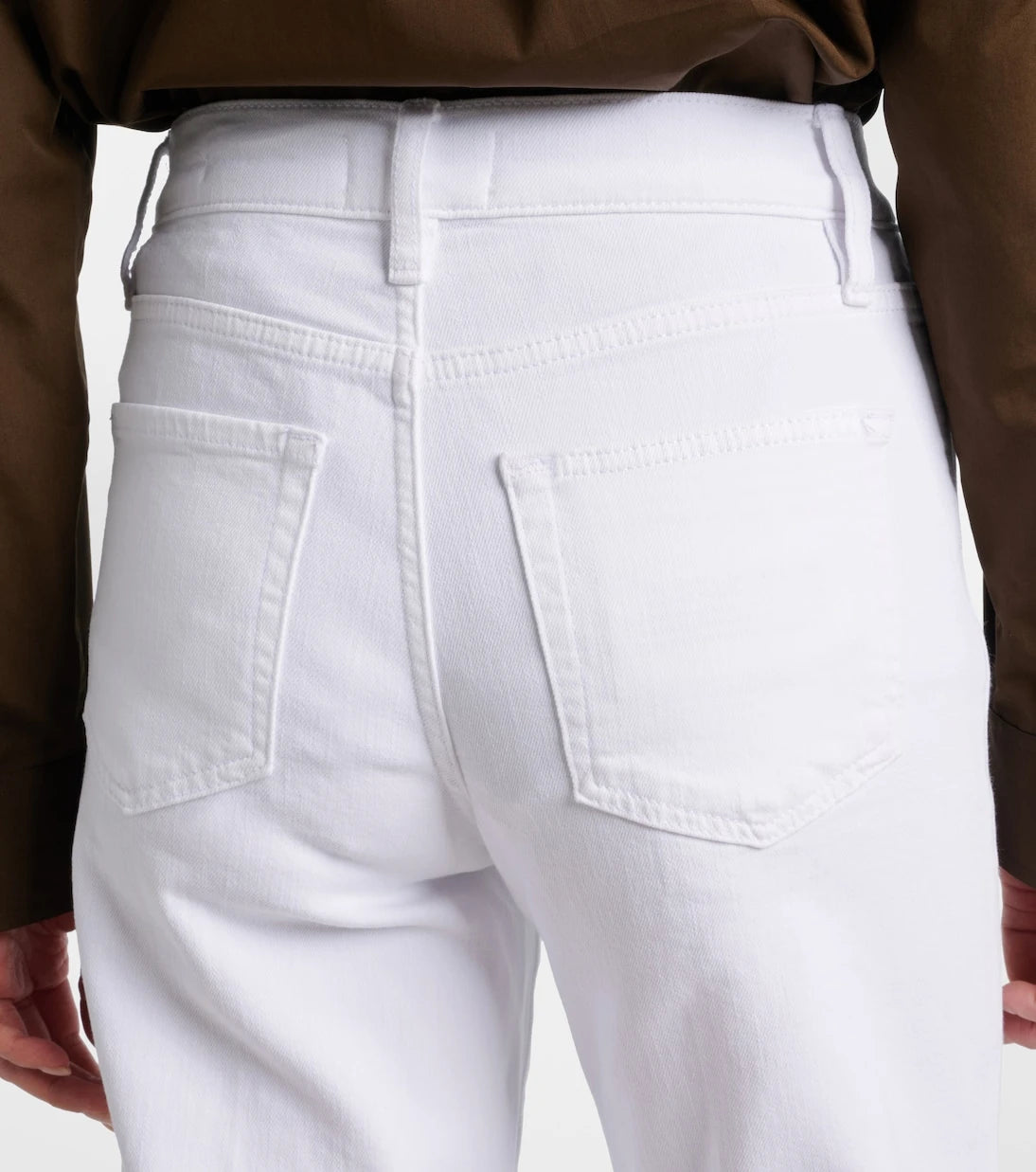 جينز Frame - Le Slim Palazzo بخصر عالٍ وقصة أرجل واسعة