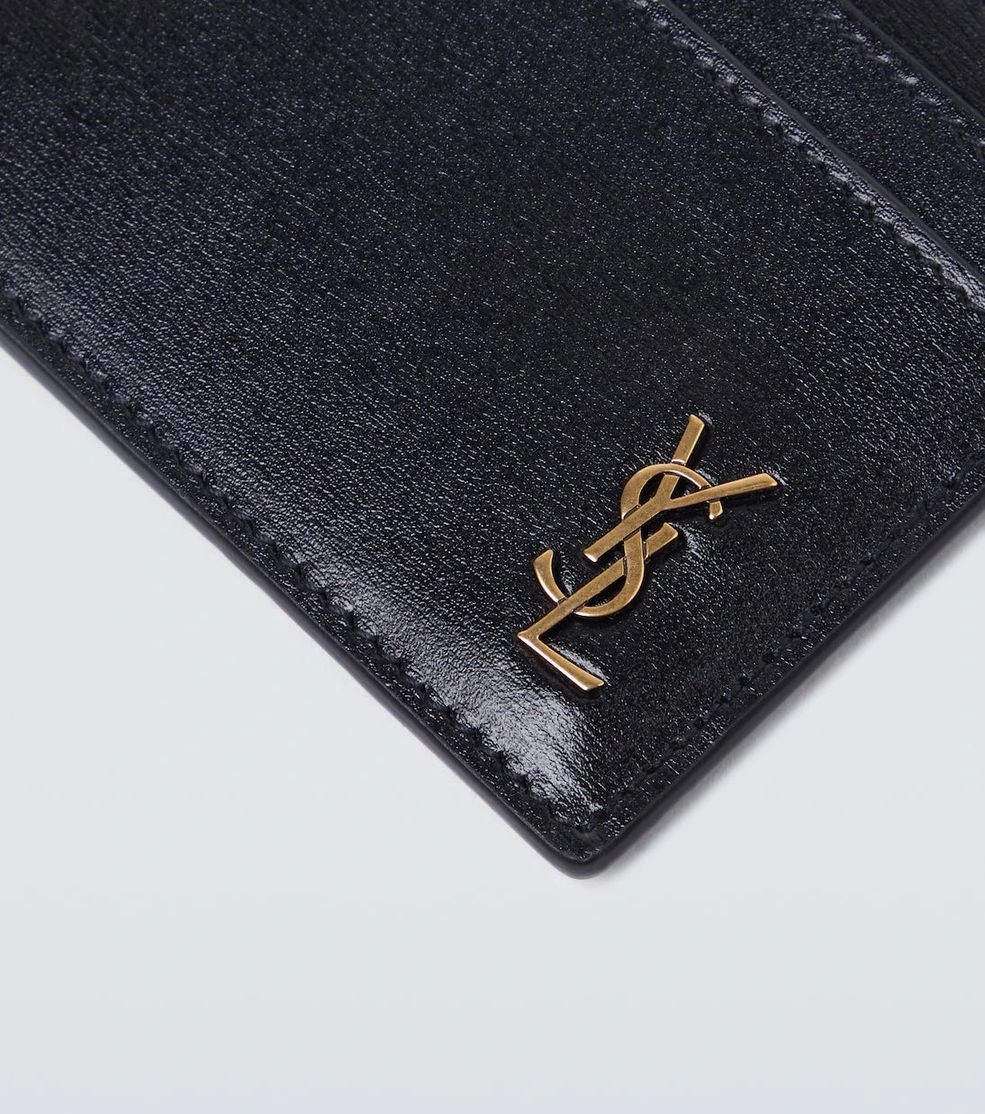 Saint Laurent - Tiny Cassandre leather card holder