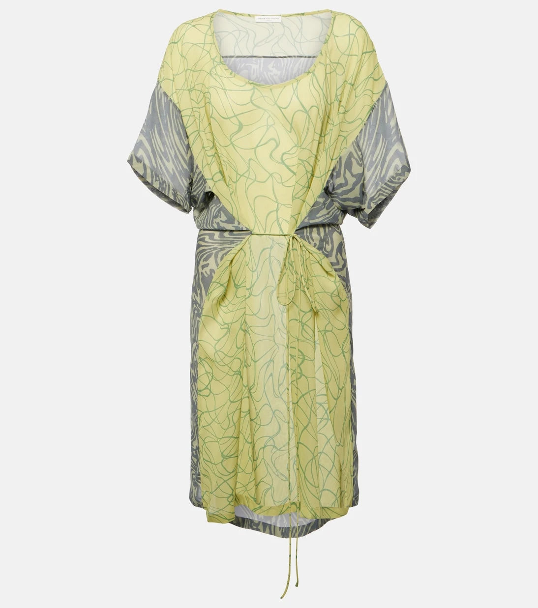 Dries Van Noten - Printed georgette minidress