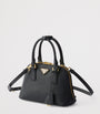 Prada Black Mini Leather Promenade Top-Handle Bag