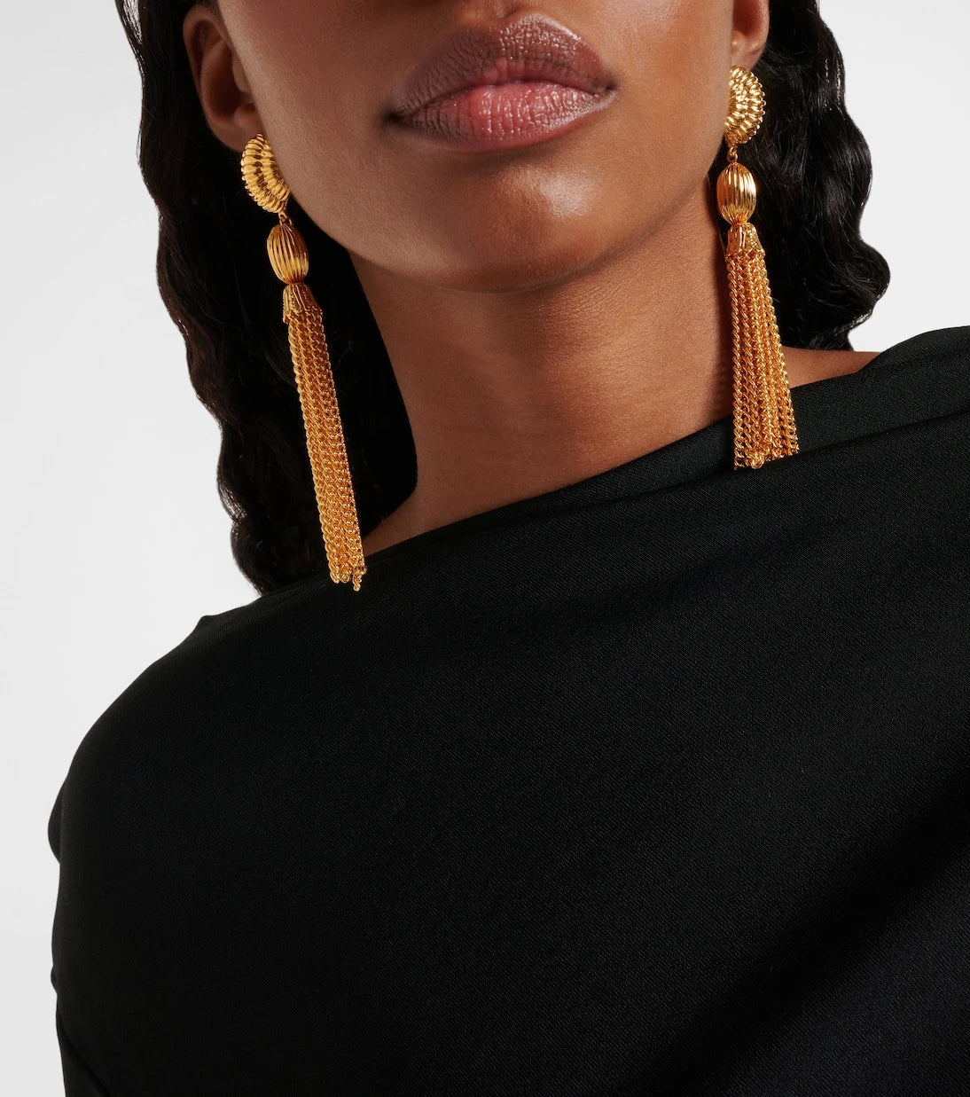 Jennifer Behr - Arthella gold-plated drop earrings