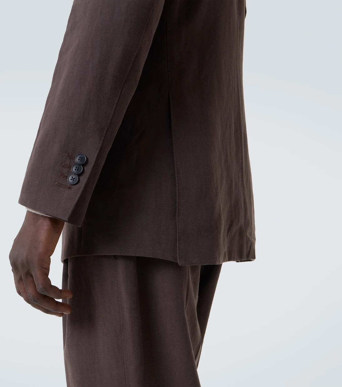 Saman Amel - Double-breasted linen canvas blazer