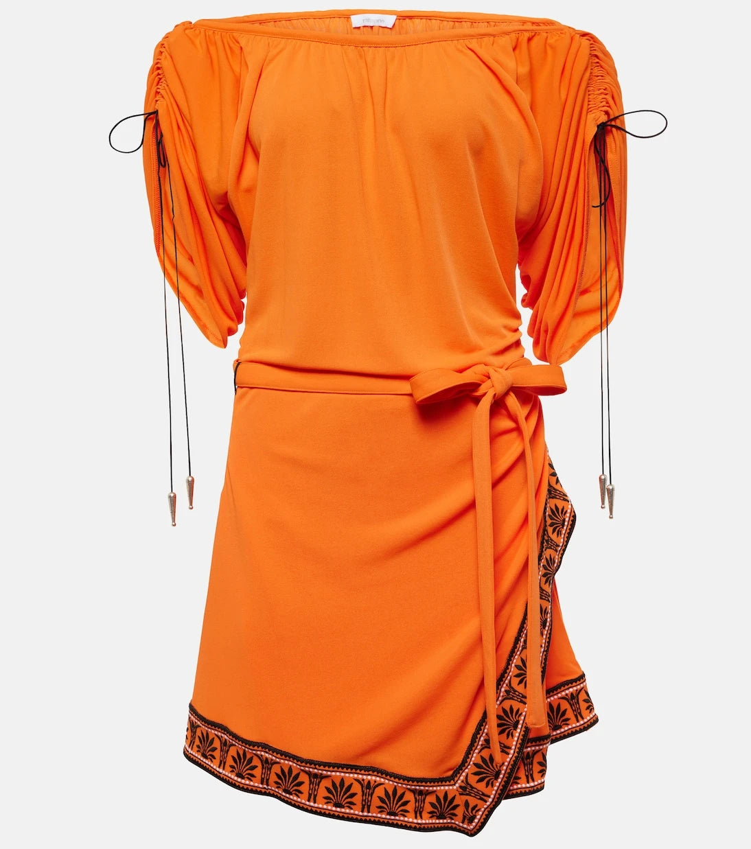 Rabanne - Ruched off-shoulder minidress