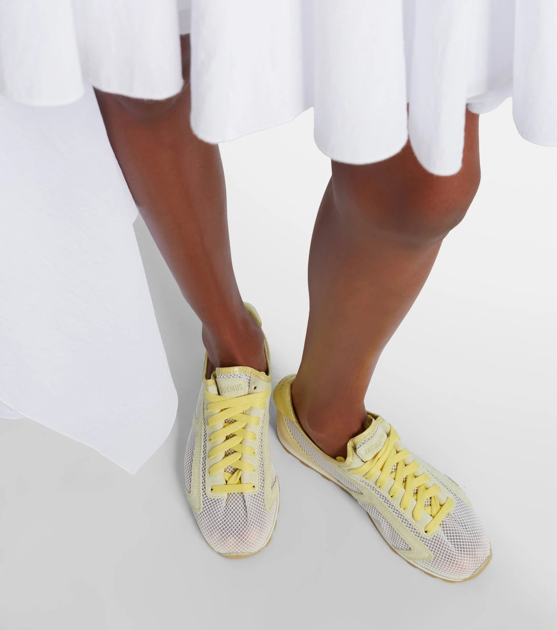 Jacquemus - Tennis leather-trimmed sneakers