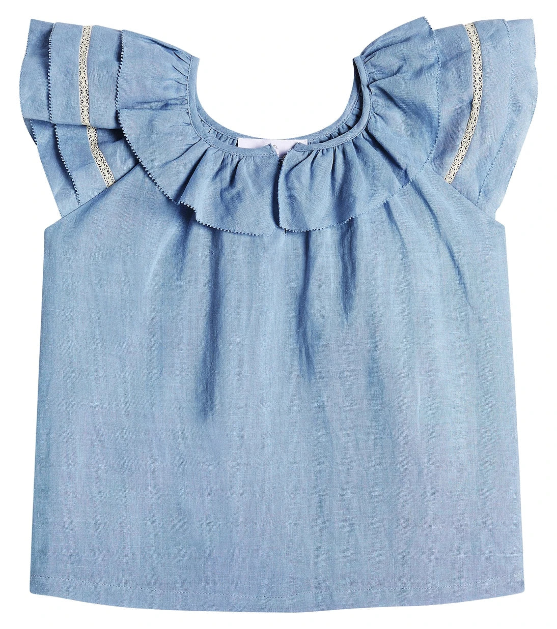 C'era Una Volta - Carlotta ruffled ramie top