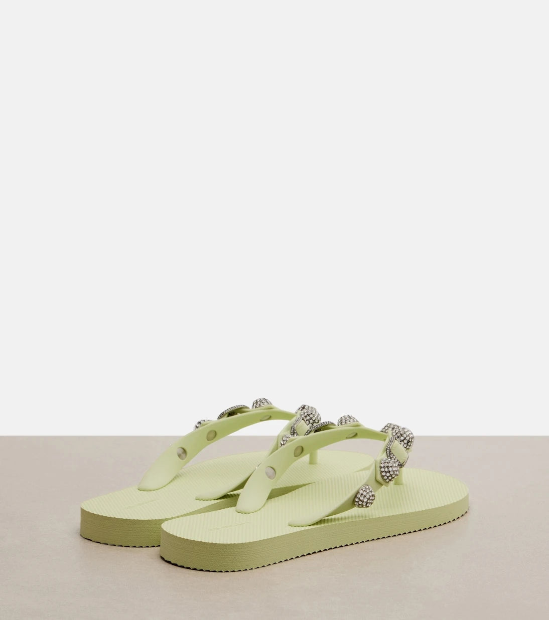 Balenciaga - Cagole embellished thong sandals