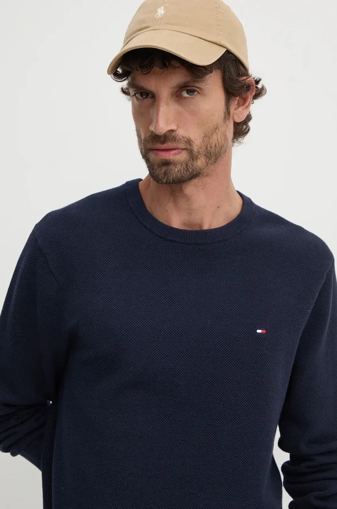Tommy Hilfiger erkek pamuklu kazak