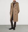 Burberry Brown Long Gabardine Chestwood Trench Coat