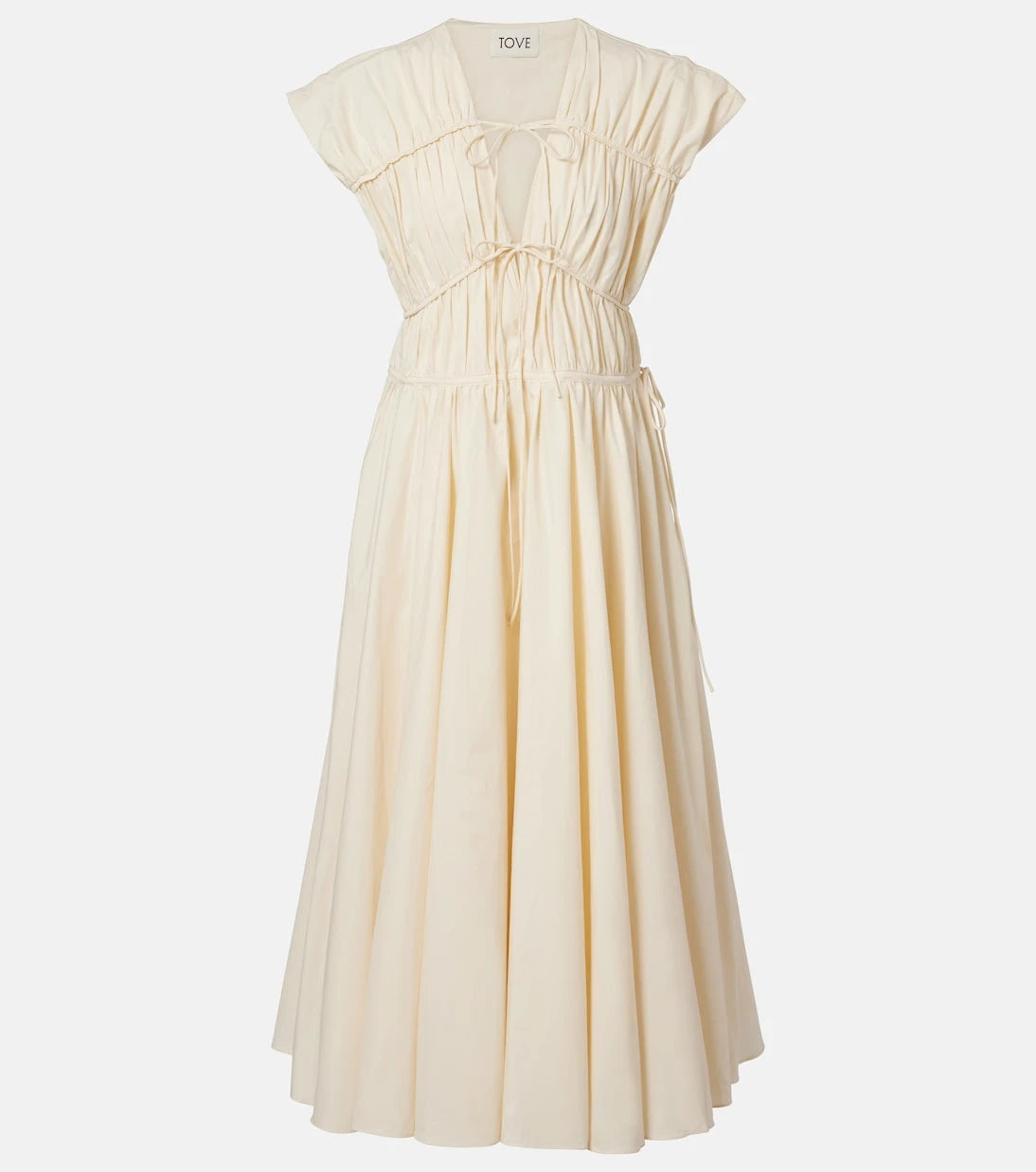 Tove - Ceres gathered cotton midi dress