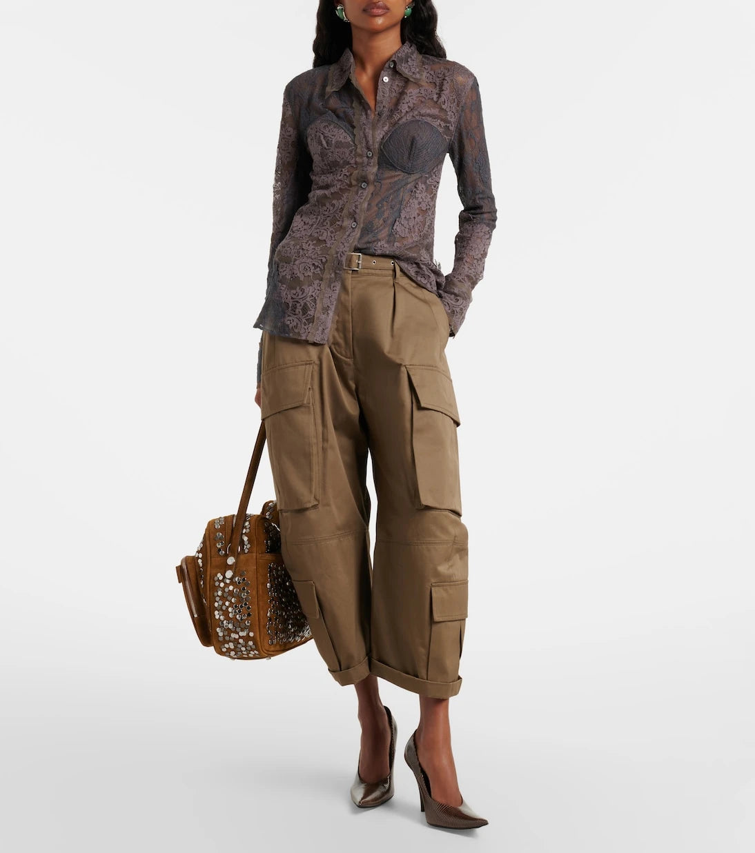 Acne Studios - Cotton-blend lace shirt