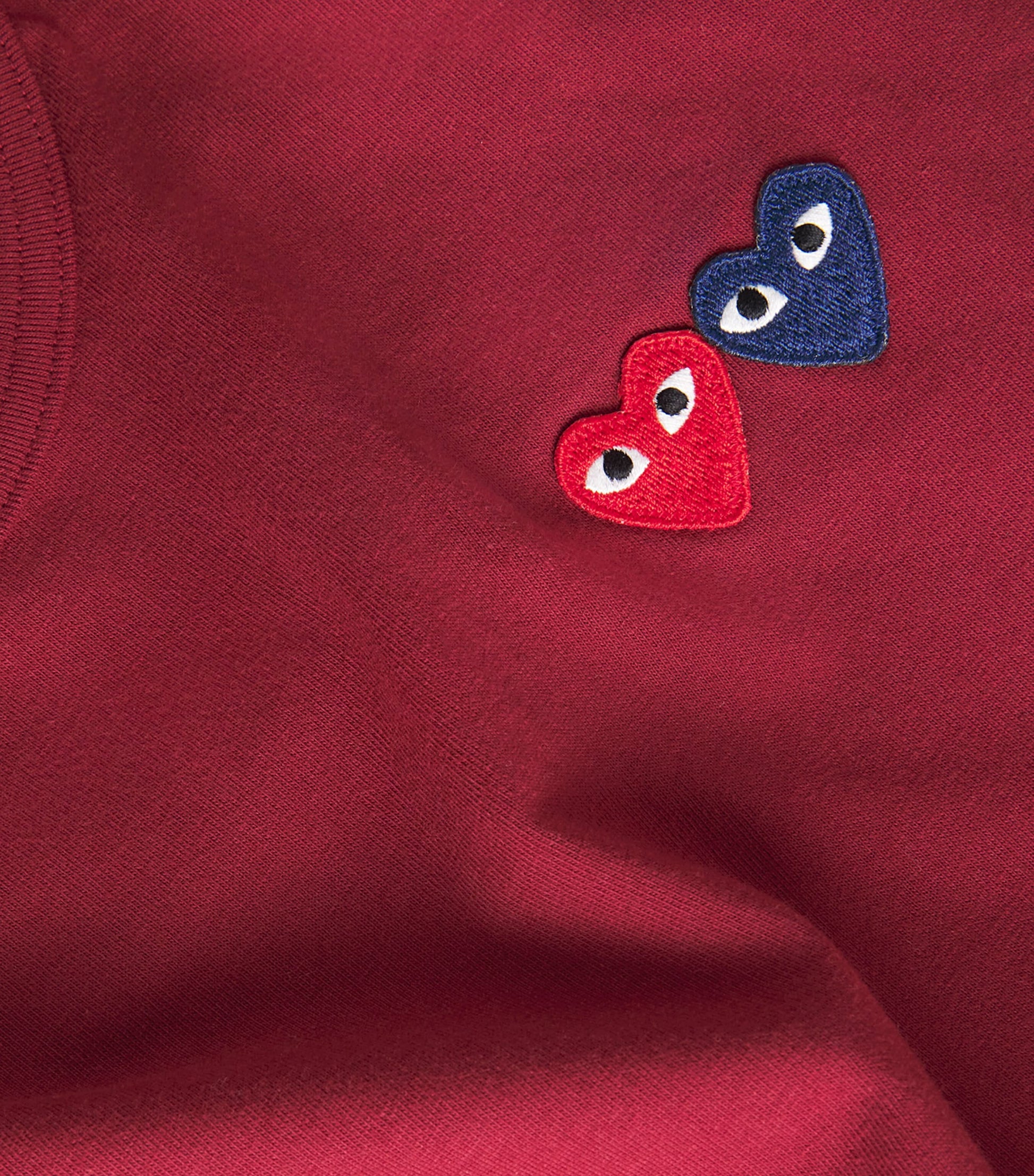Comme Des Garçons Play Embroidered Double-Heart T-Shirt