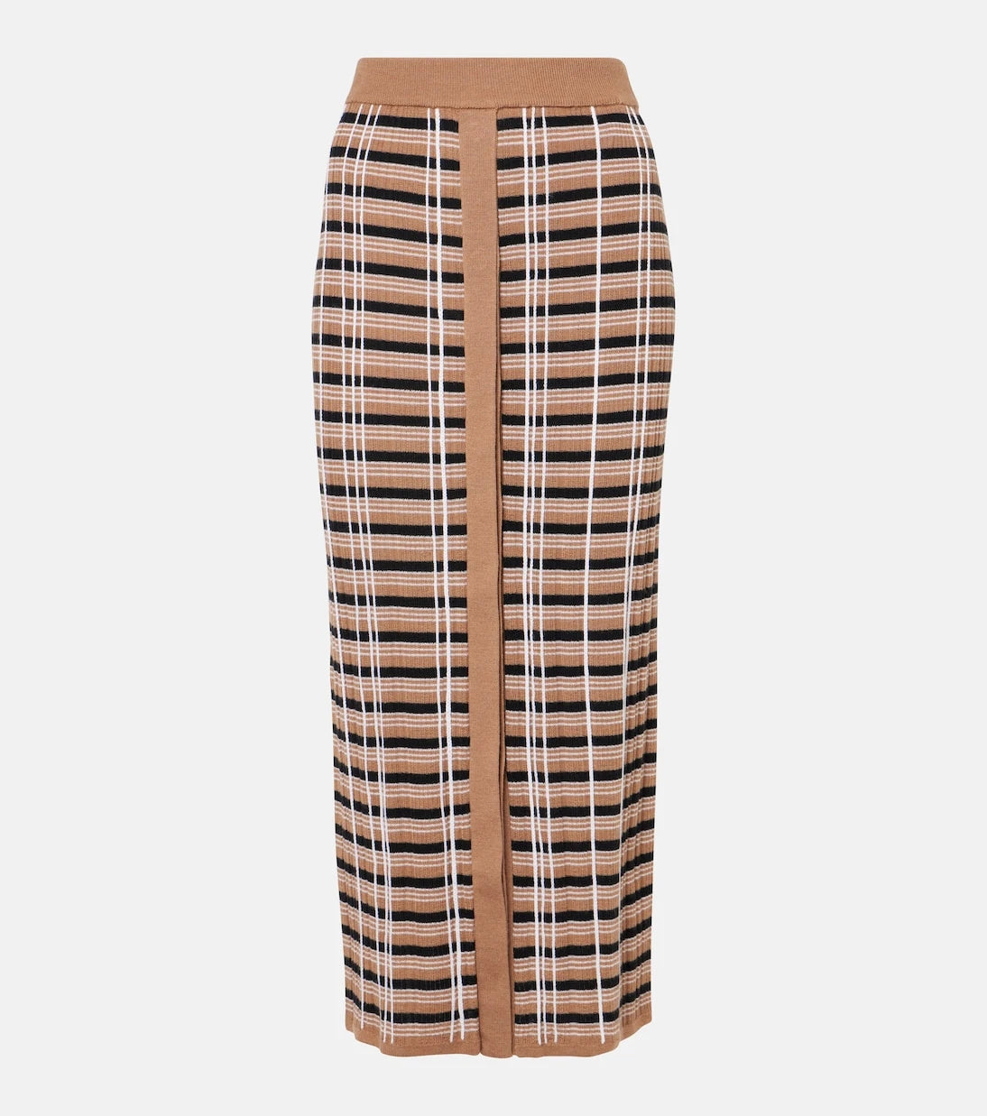 Joseph - Checked wool and silk maxi skirt