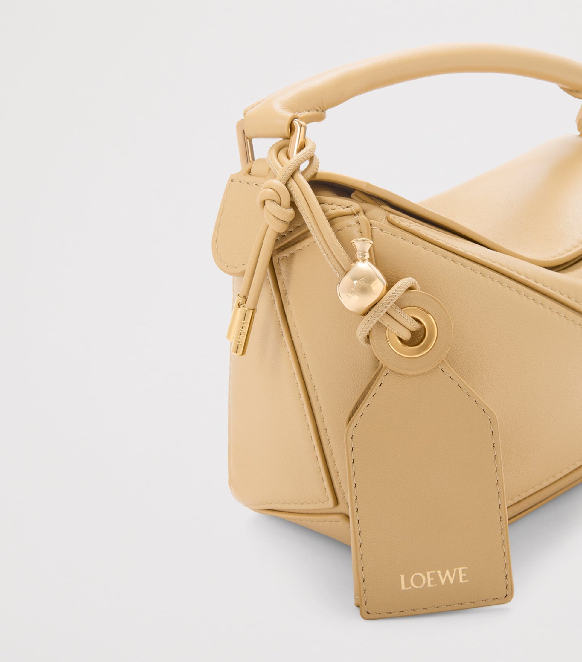 Mini Leather Featherlight Puzzle Top-Handle Bag