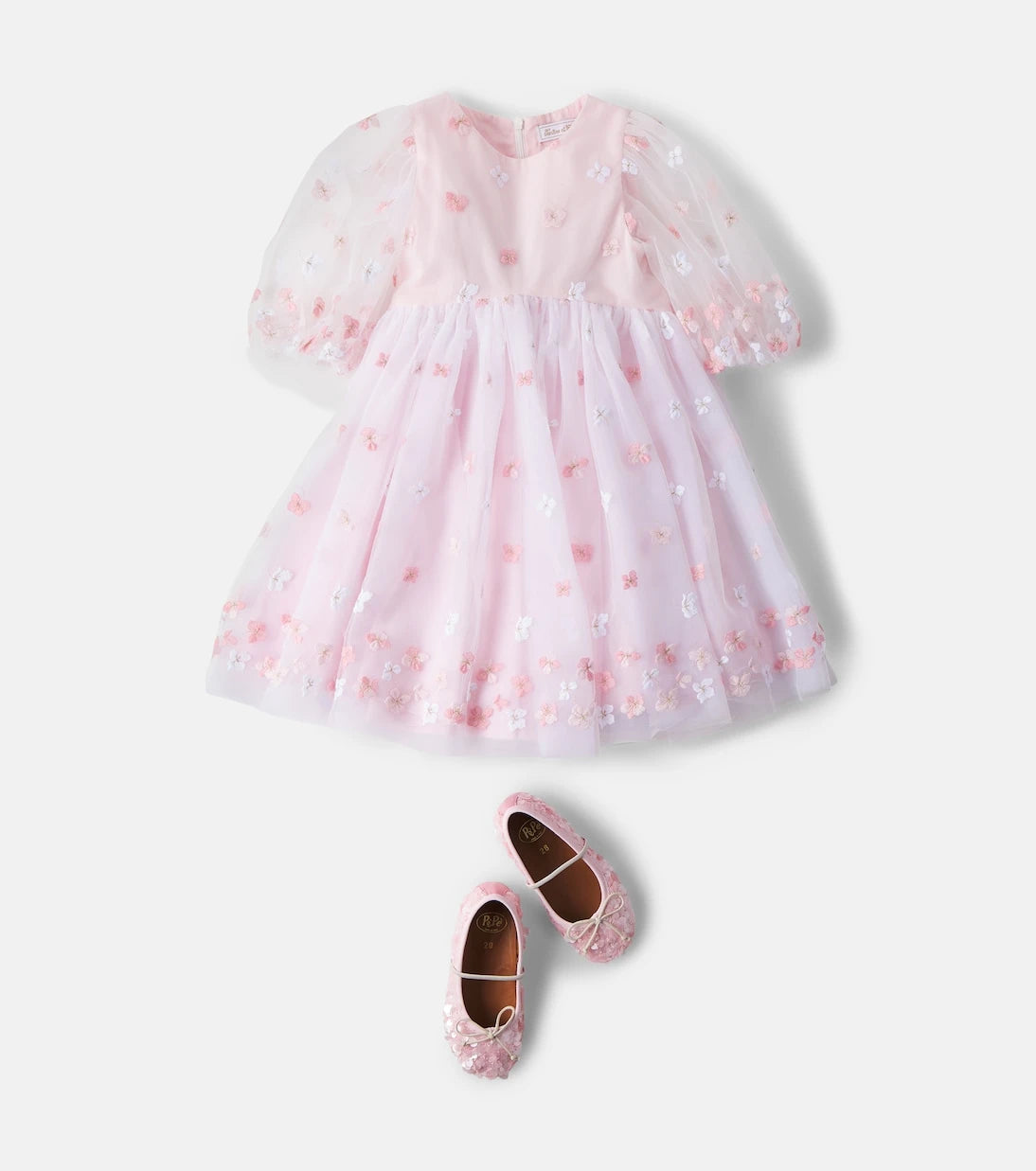 Tartine et Chocolat - Embroidered tulle dress
