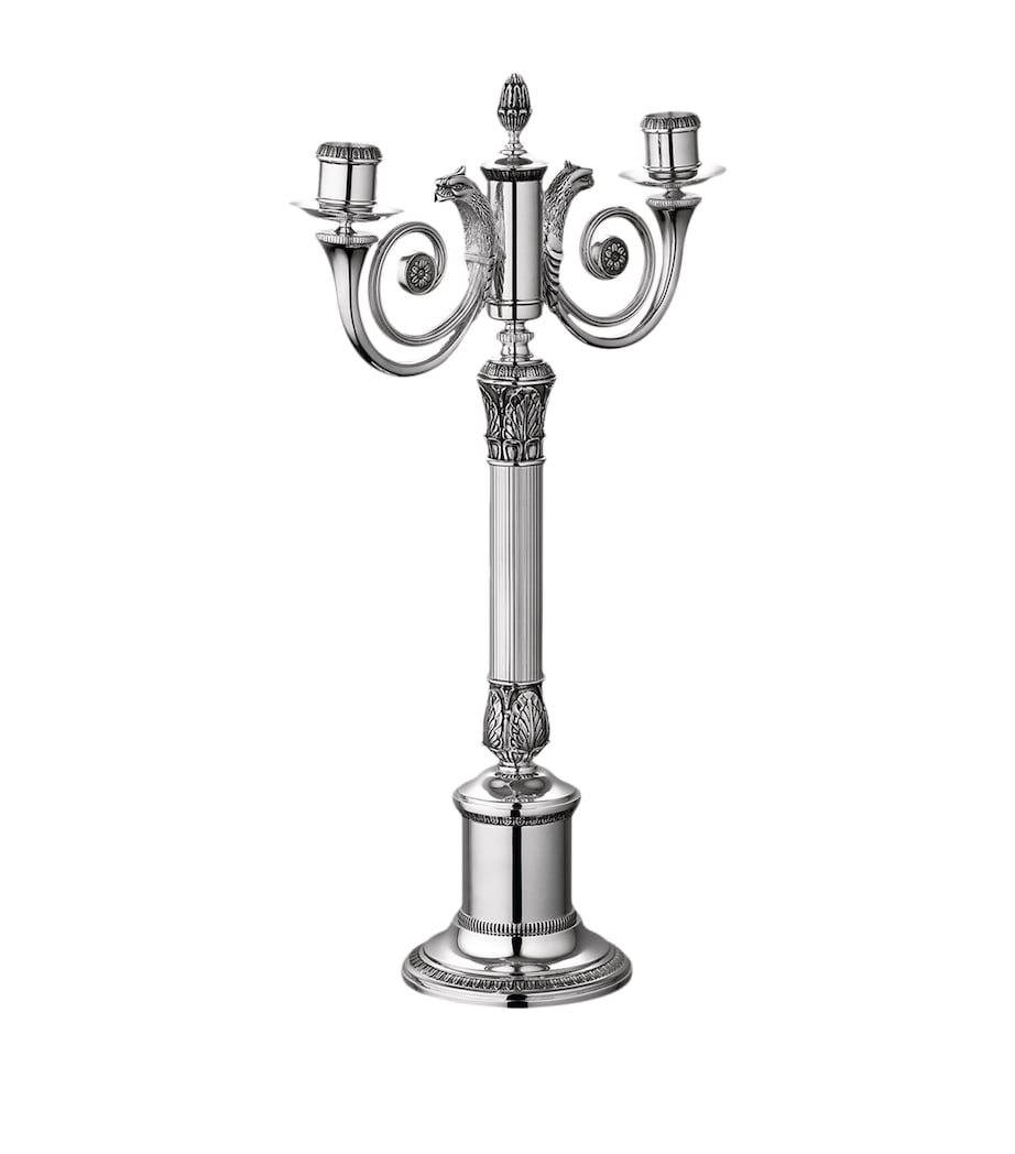 Christofle Silver-Plated Malmaison Candelabra