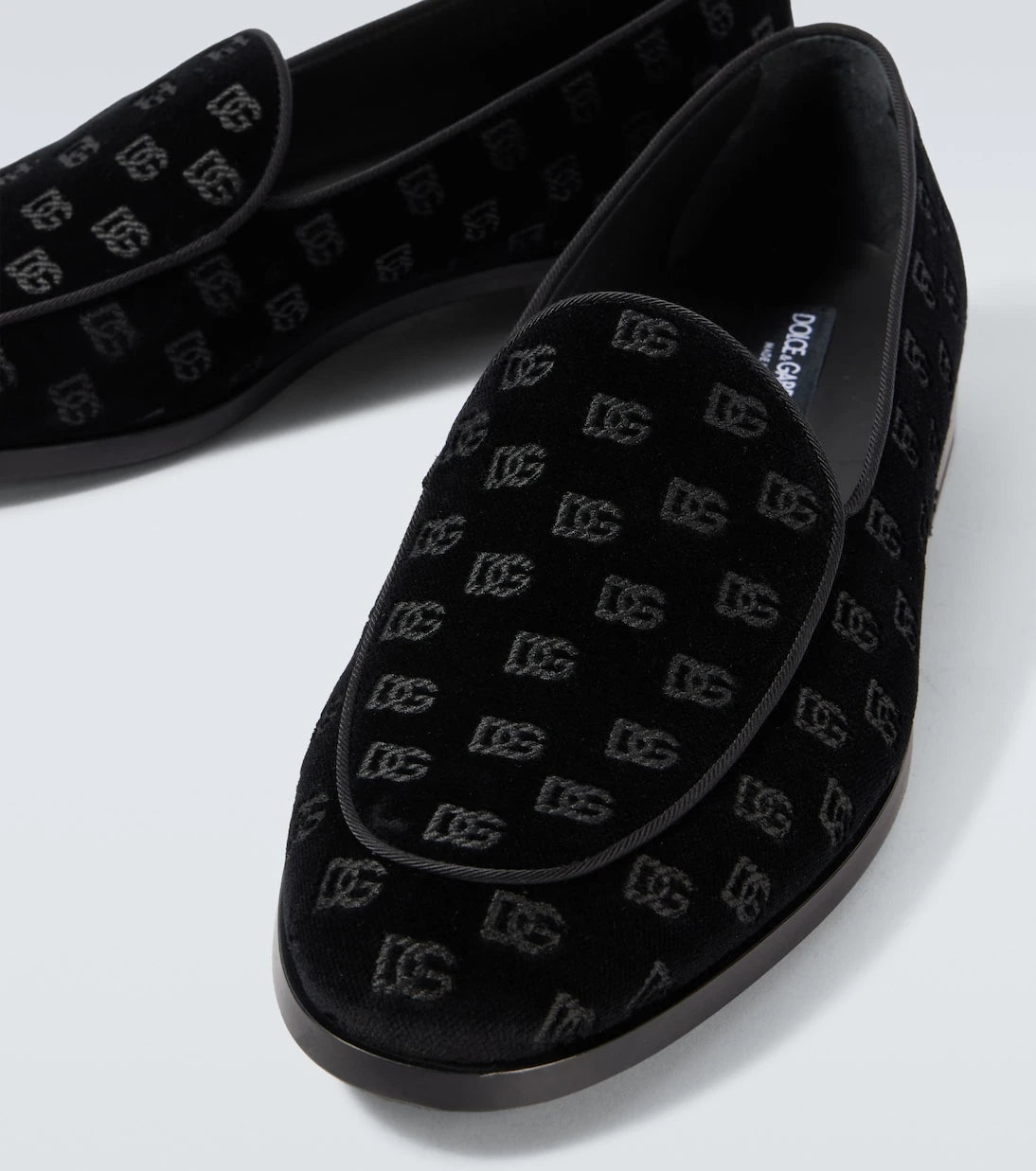 Dolce&Gabbana - Vivaldi velvet loafers