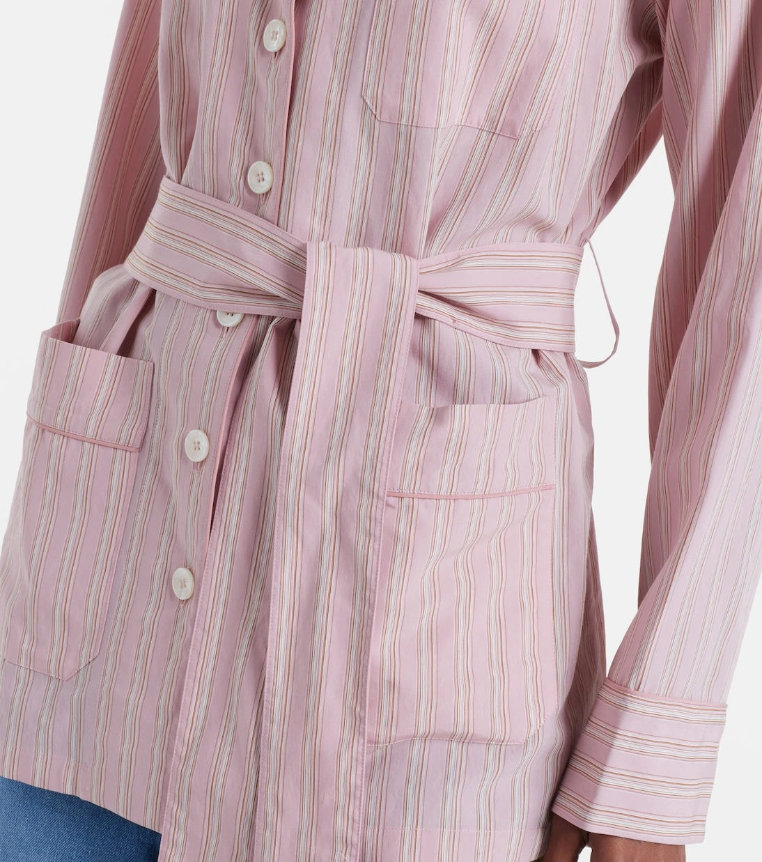 Dolce&Gabbana - Belted striped shirt