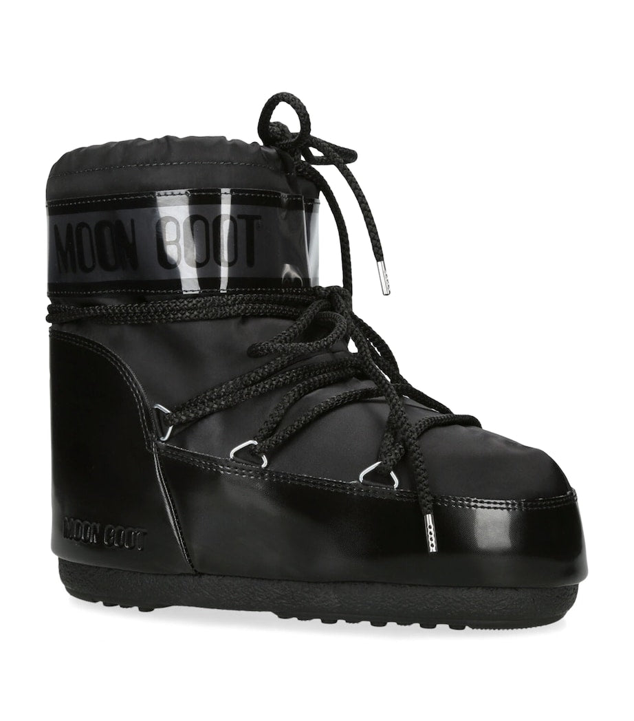 Moon Boot Black Icon Low Glance Ankle Boots