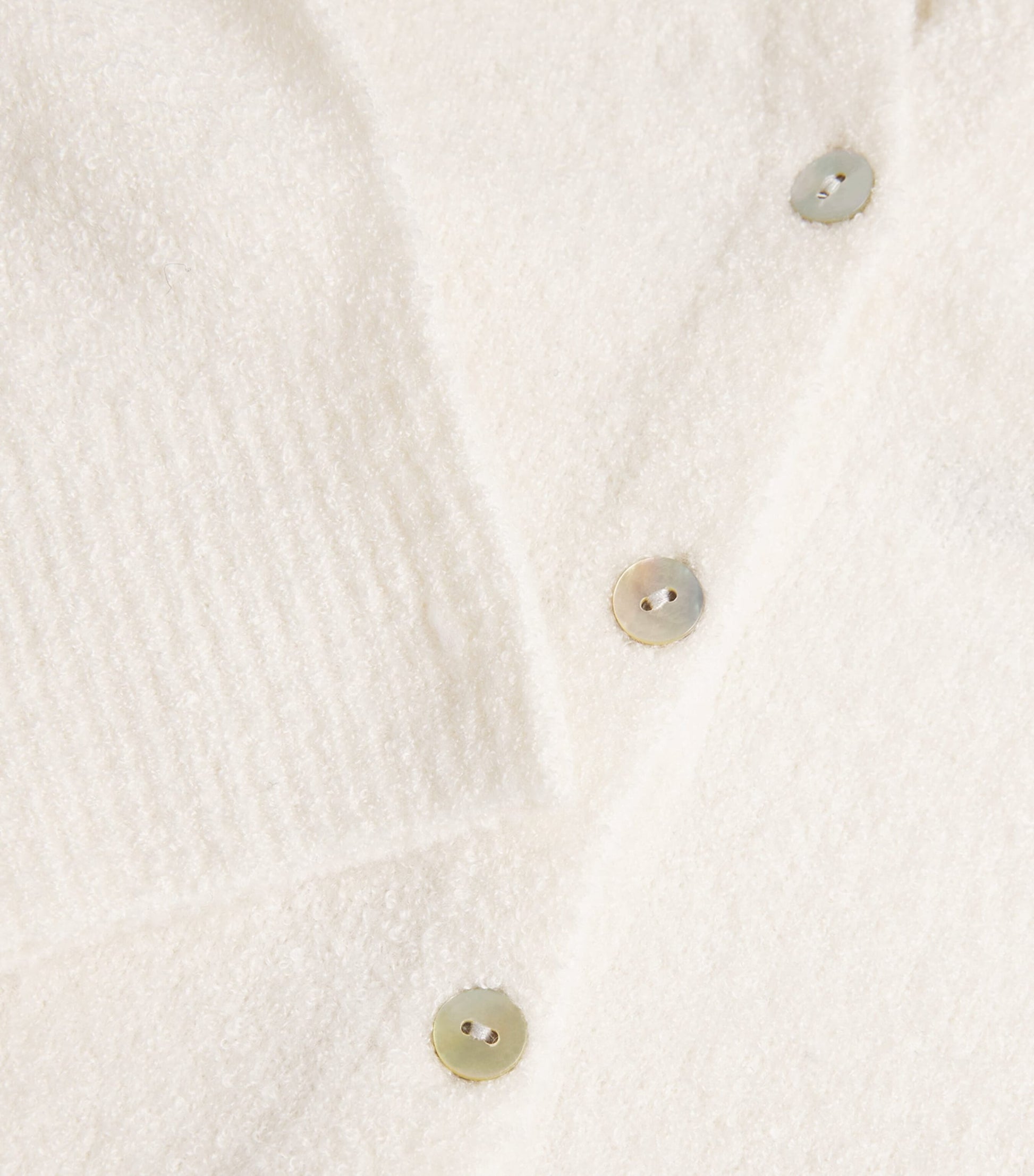 Vince White Soft Bouclé Cardigan