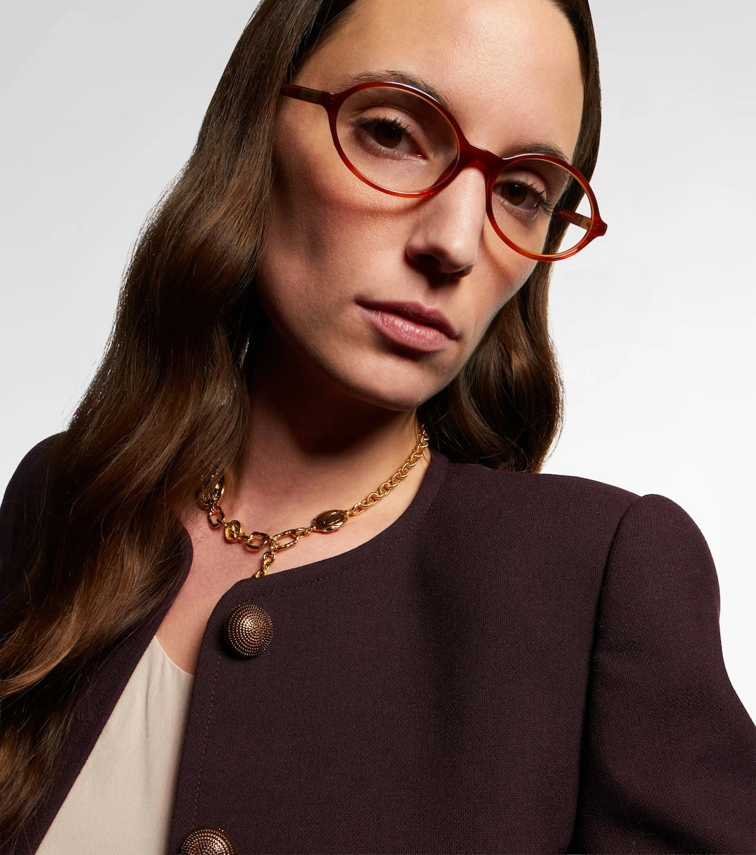 Chloé - Judy logo oval glasses