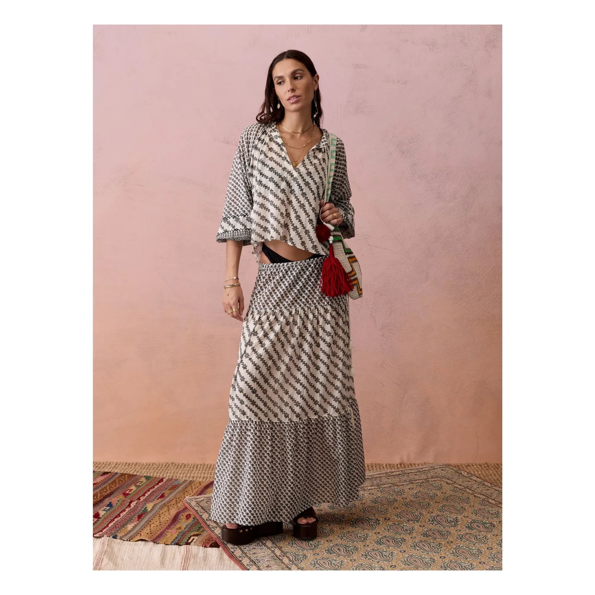 Boteh - Levante blouse | Grey