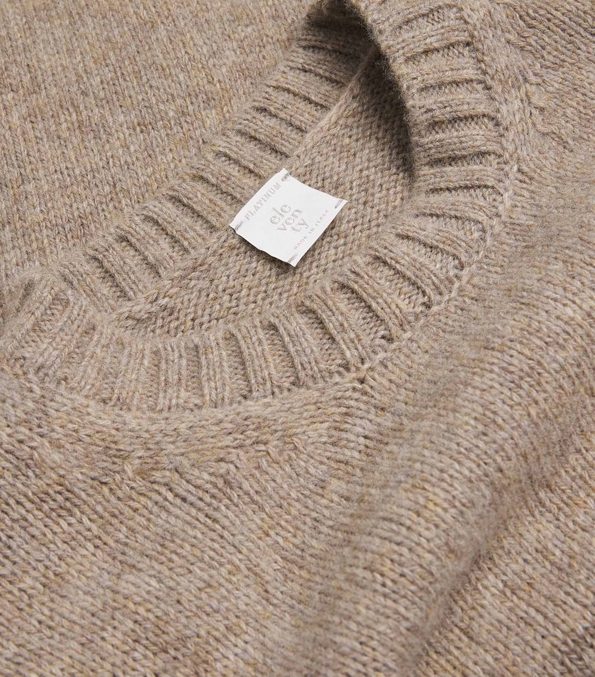 Eleventy Grey Wool Crew-Neck Sweater